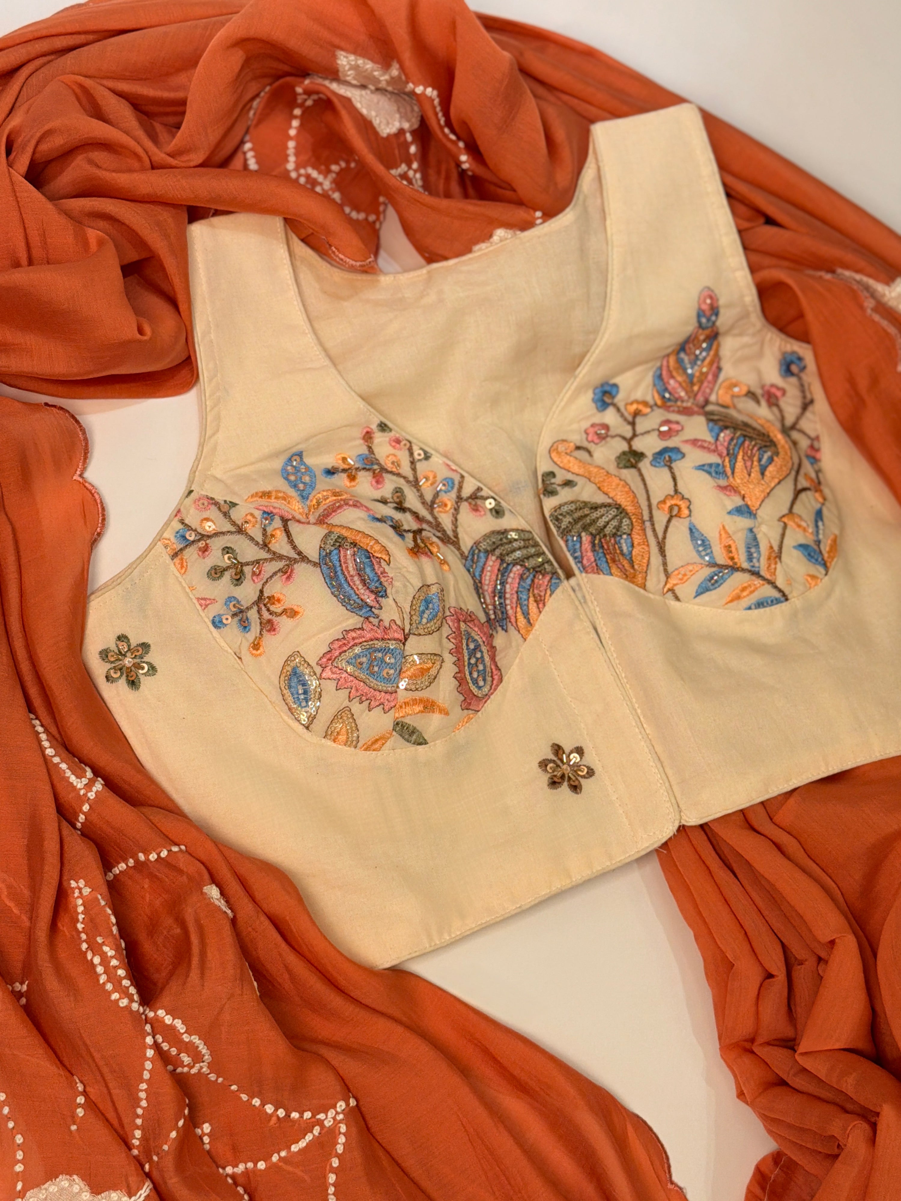 Flamingo Garden Blouse