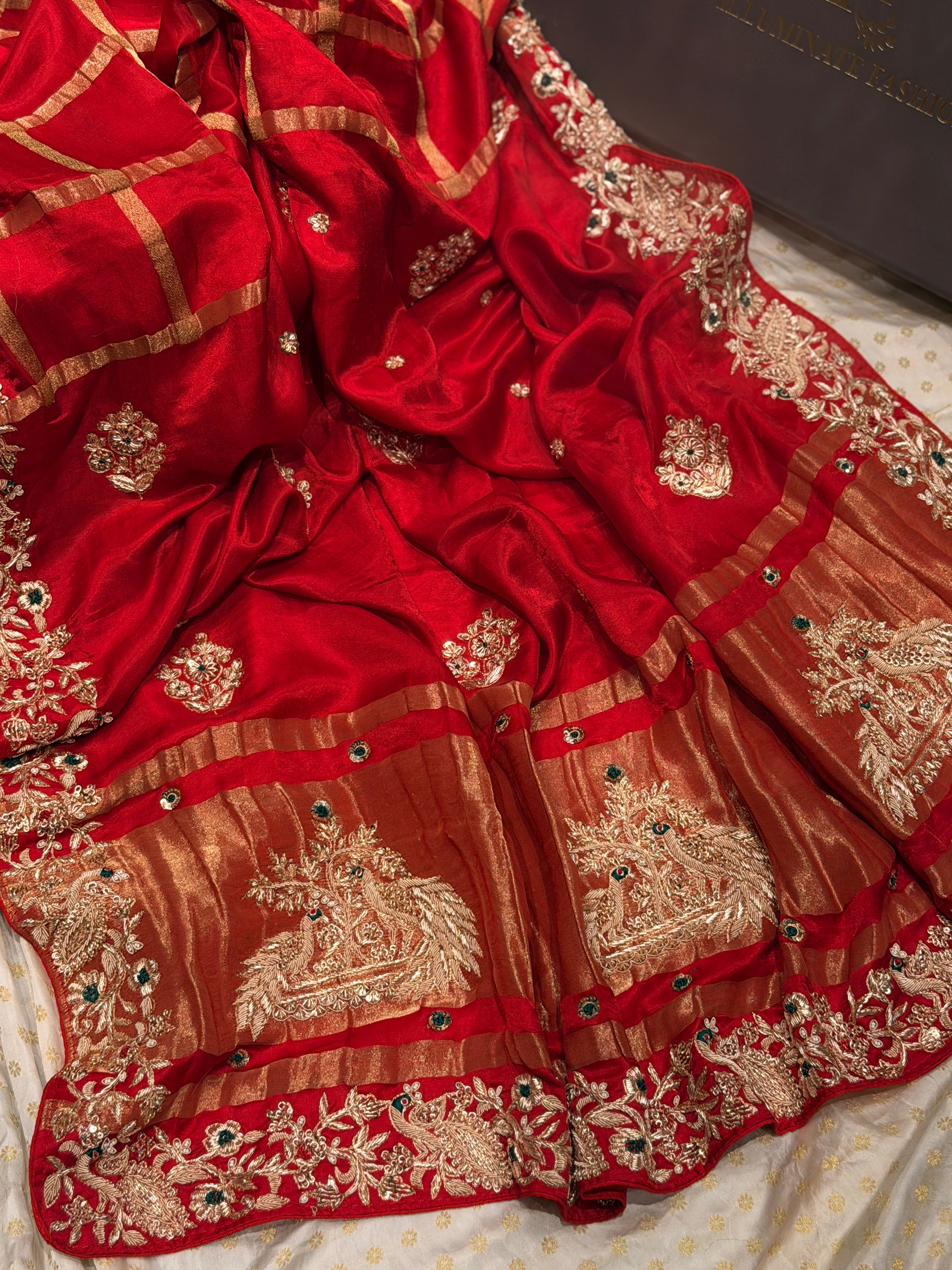 Sindoori shringar Saree