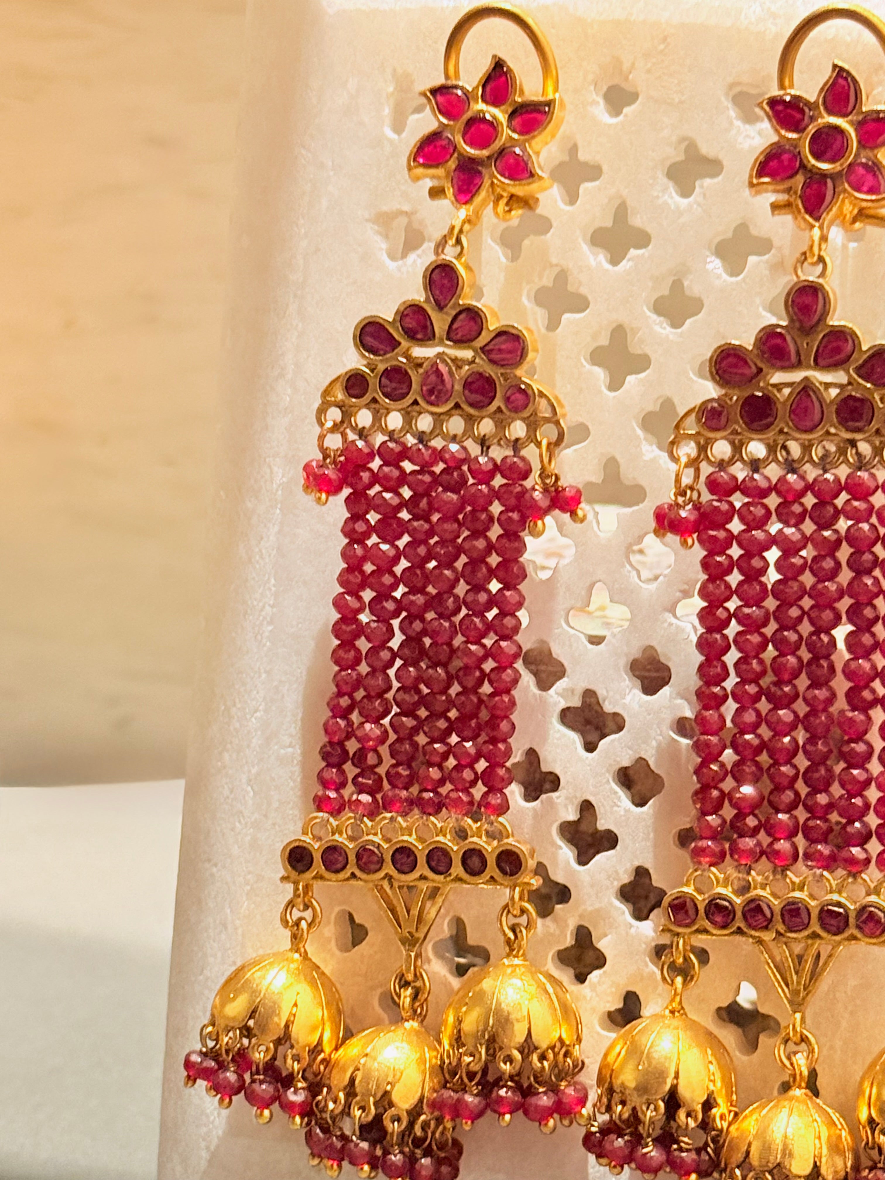 Nira crystal jhumki Dangler - MAHIRA