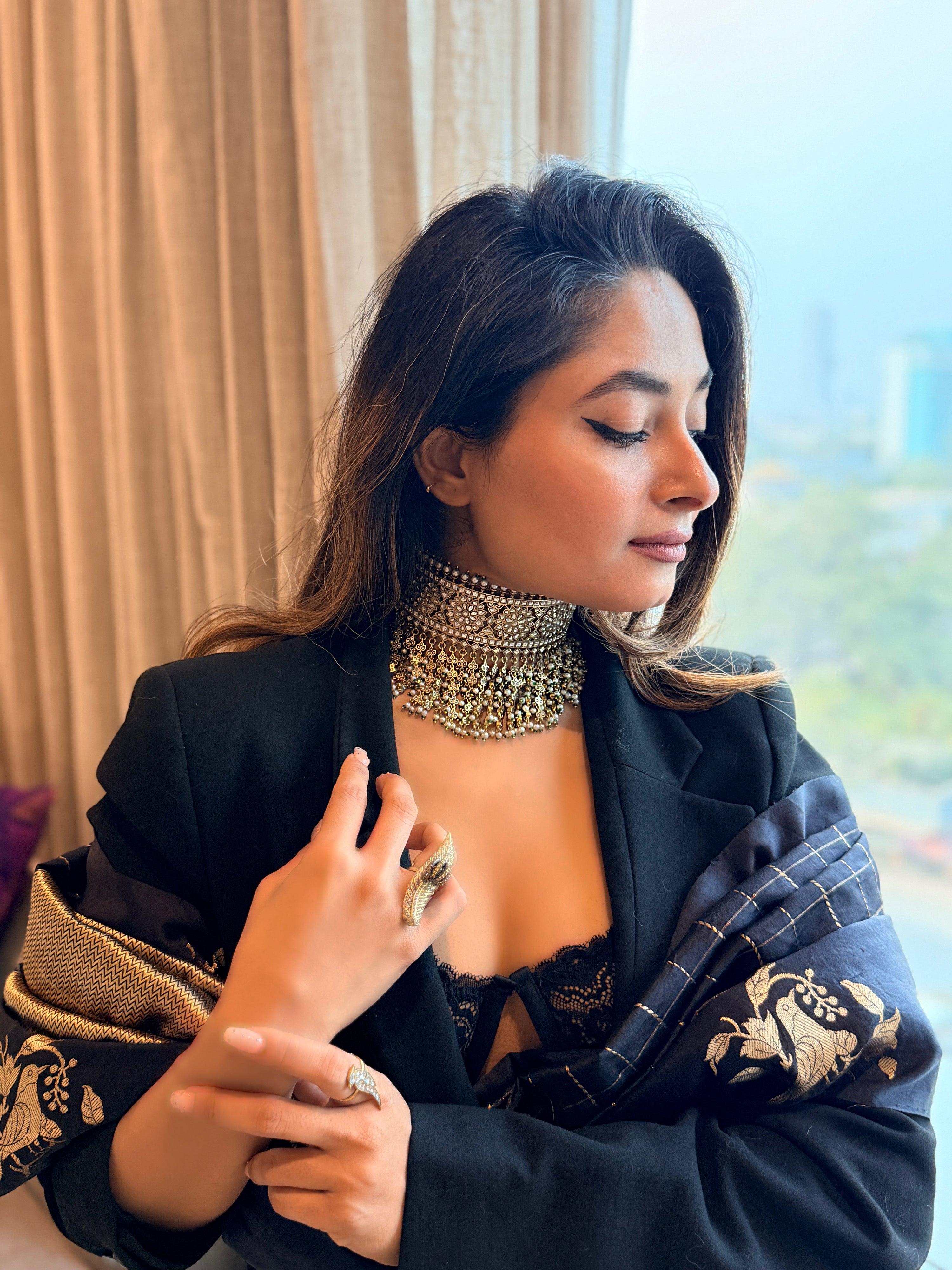 Nargis polki Choker - Mahira