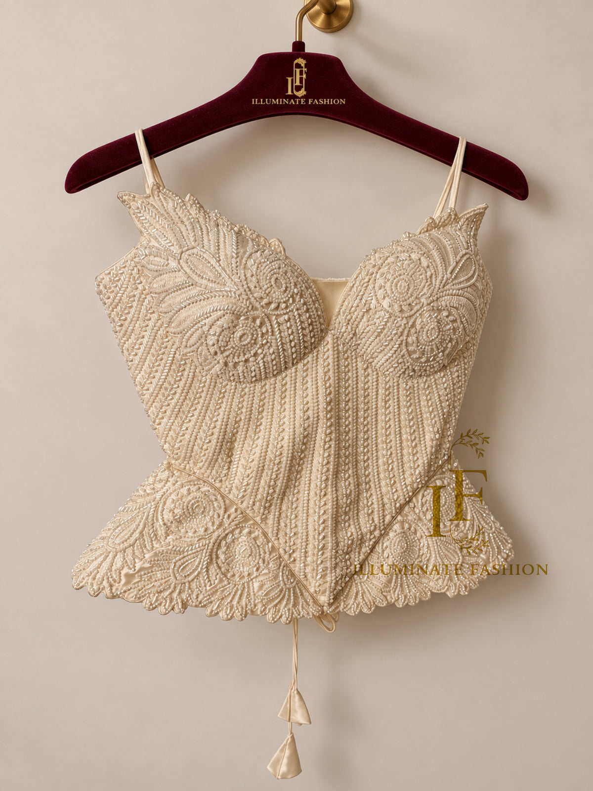 Jolie feather corset