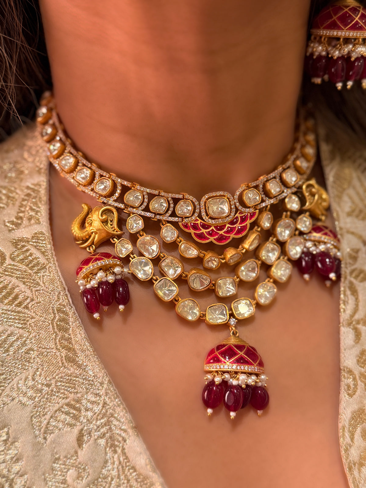 Rambhya polki Gold Necklace-