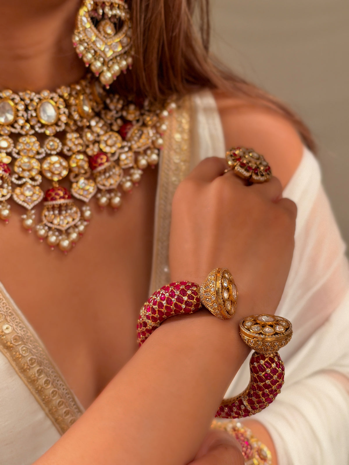 Aaliya Ruby Bracelet