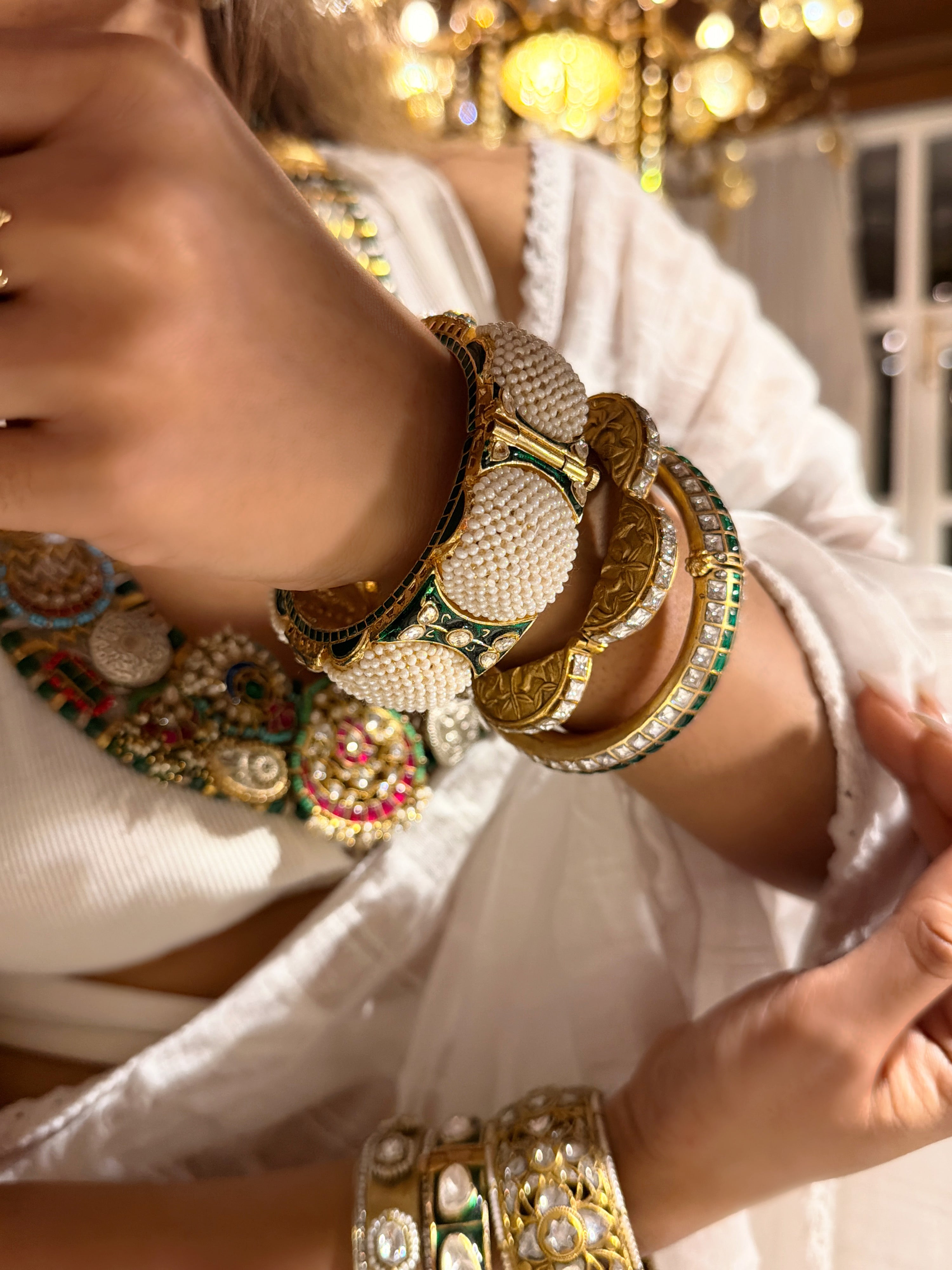 Moti Gajra Meena Bangle