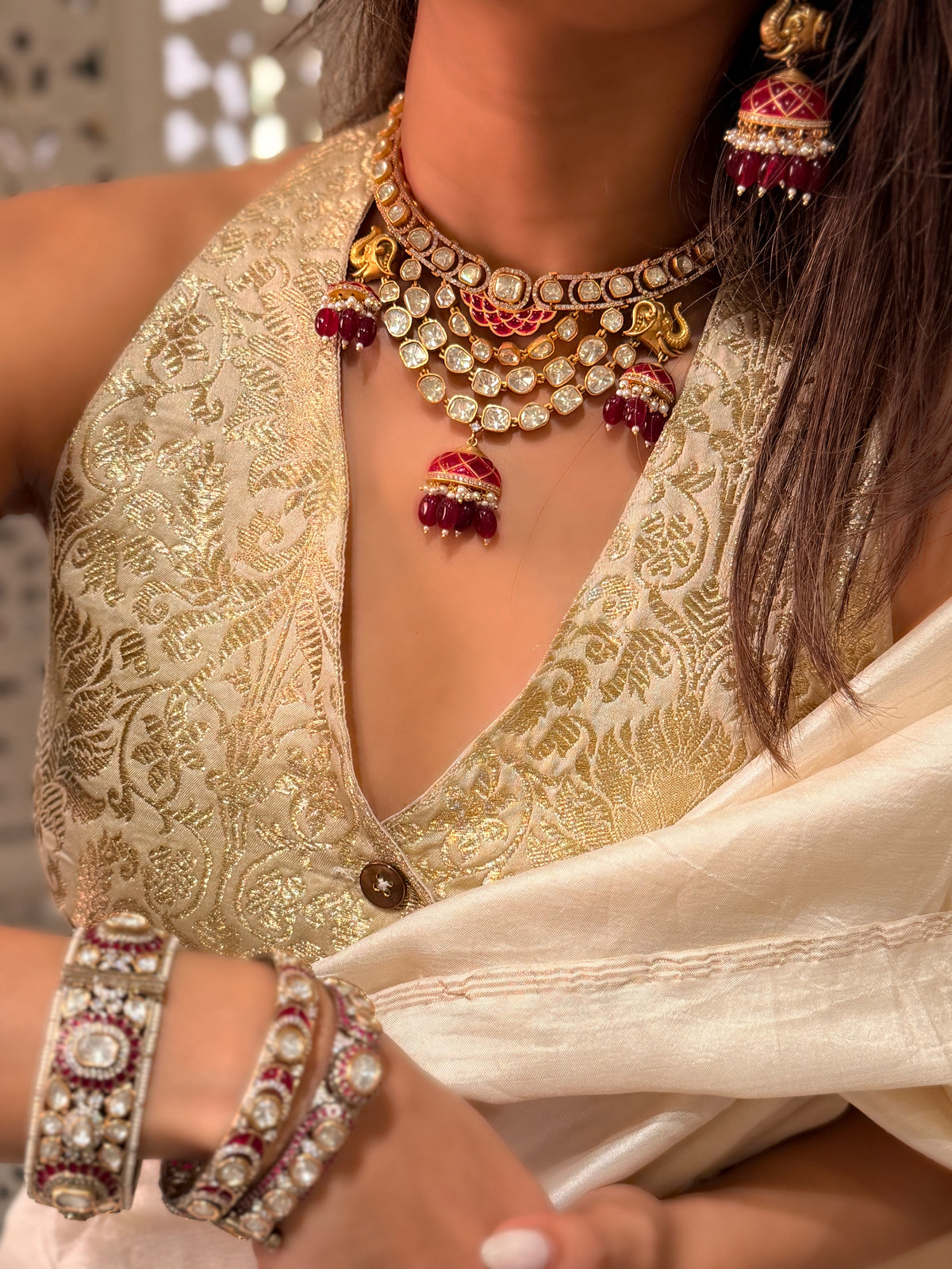 Rambhya polki Gold Necklace-