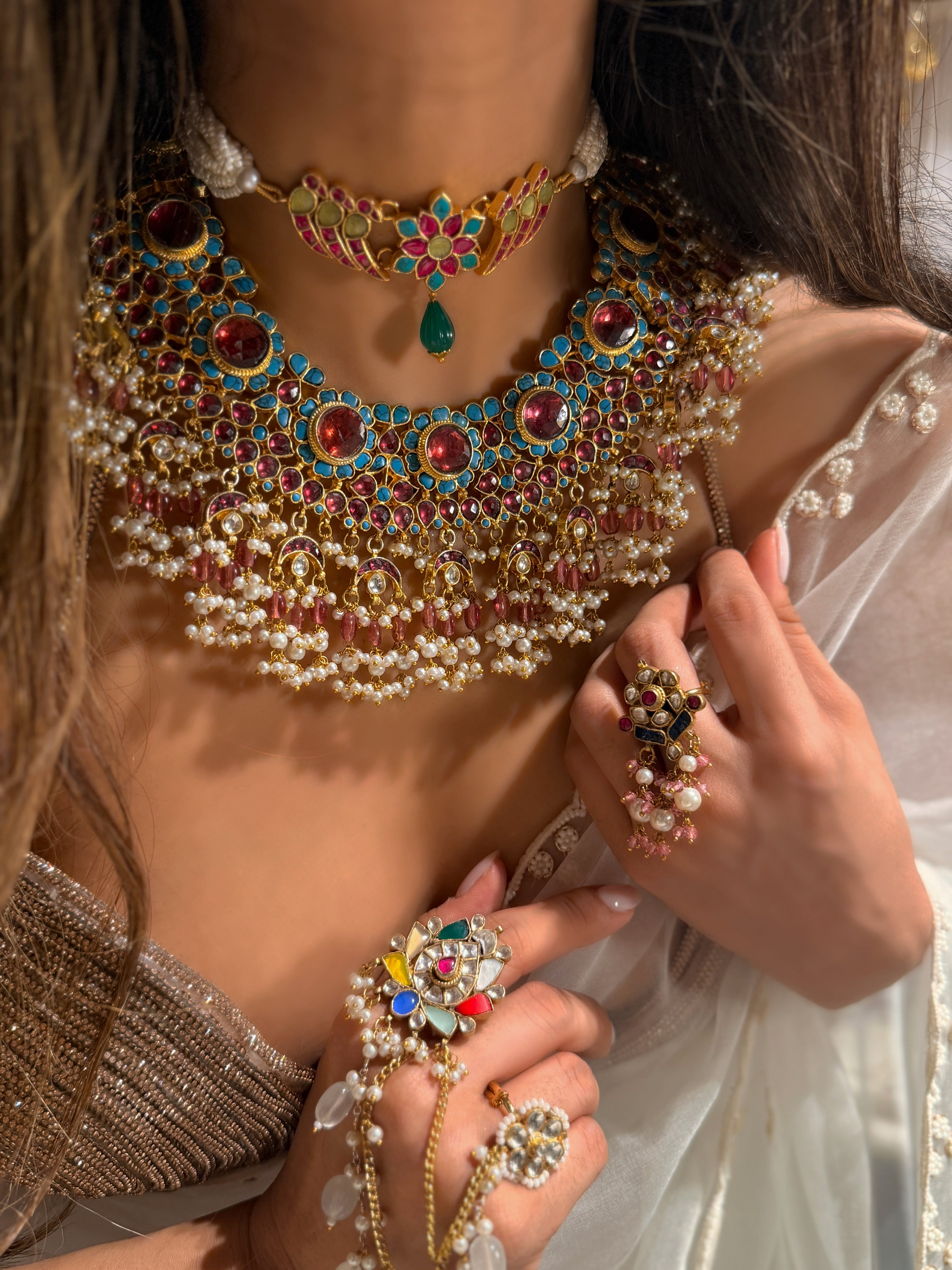Feroza kali Maharani Necklace