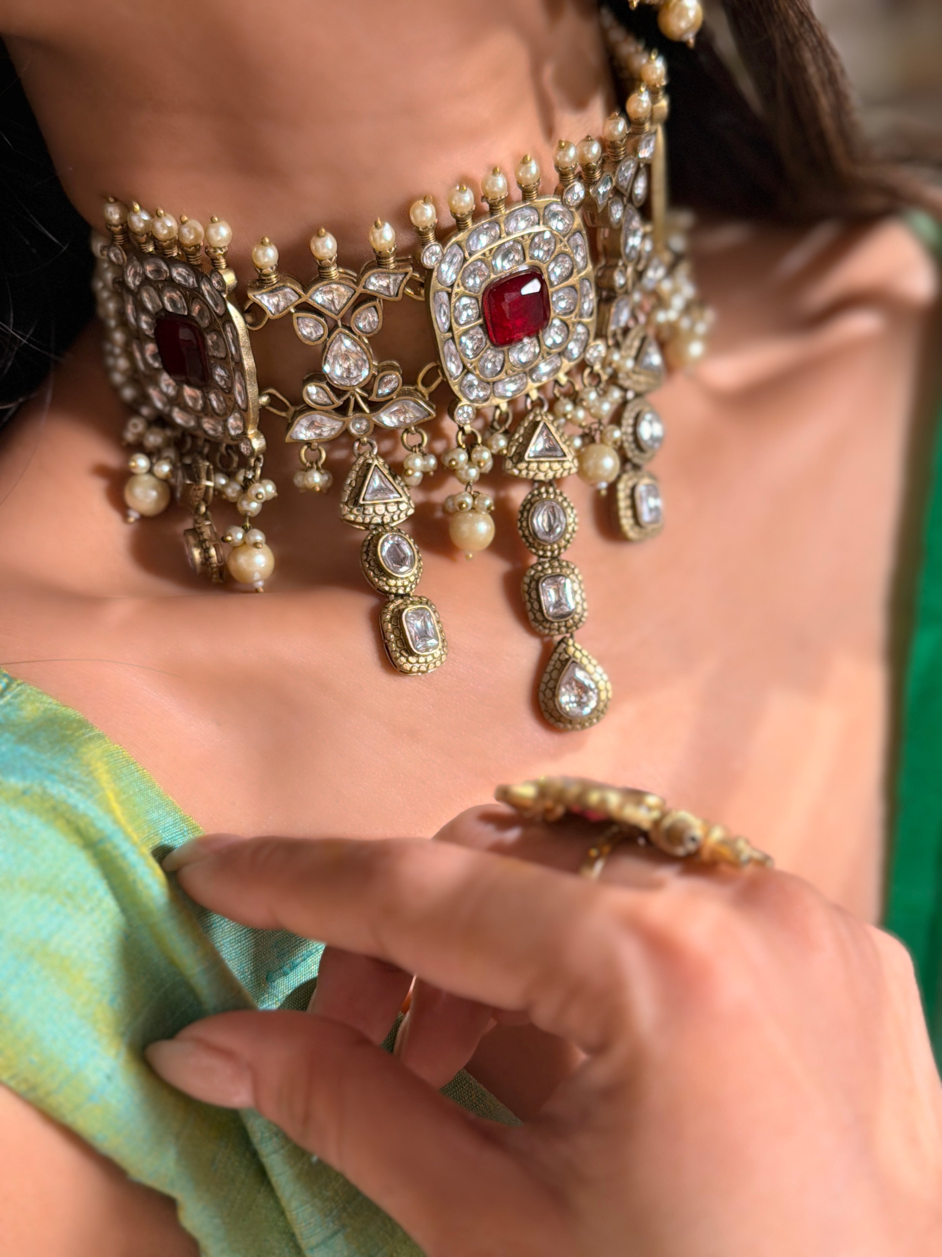 Rukhsaar Polki Choker -Mahira