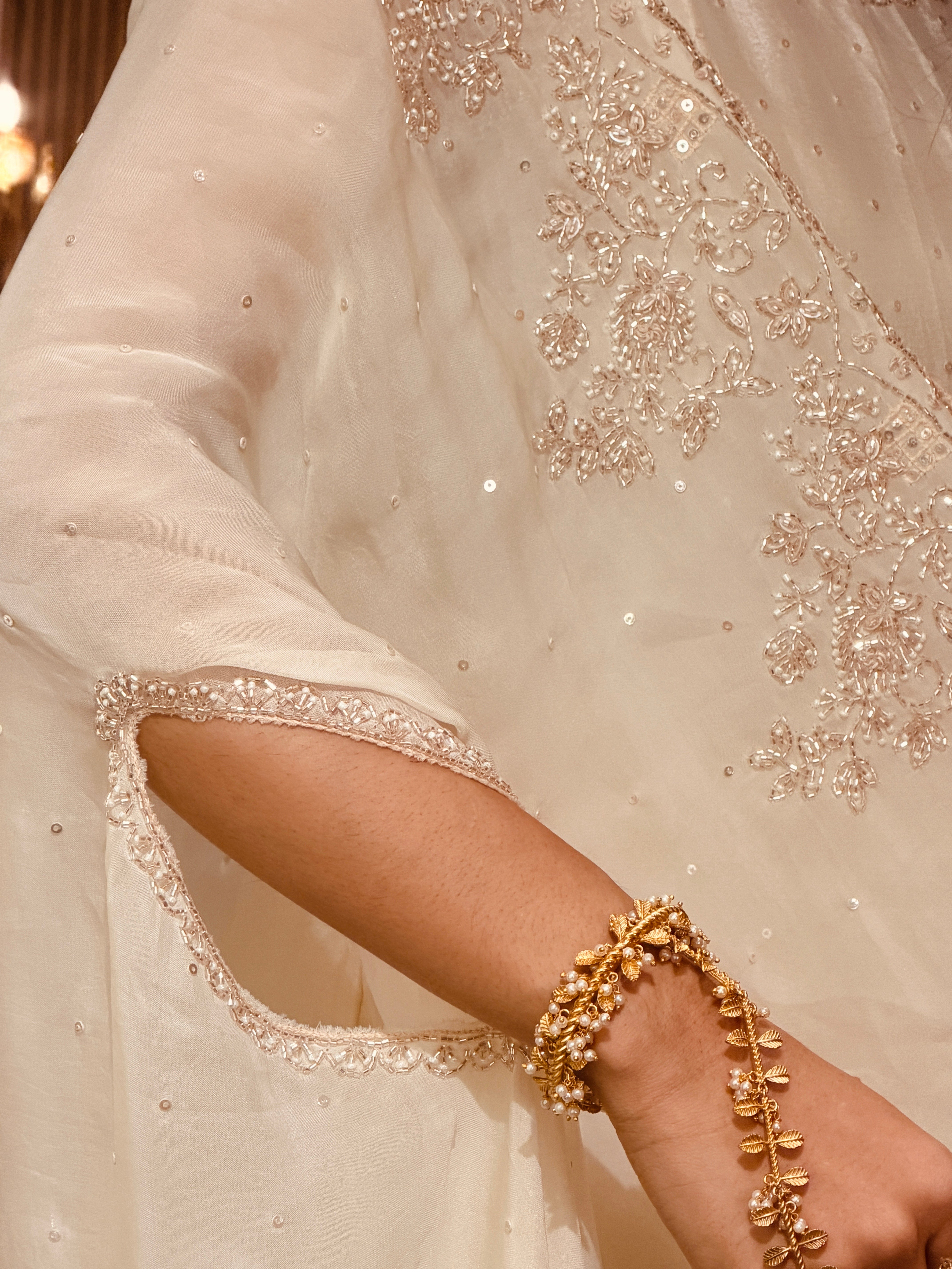Ivory cape sharara