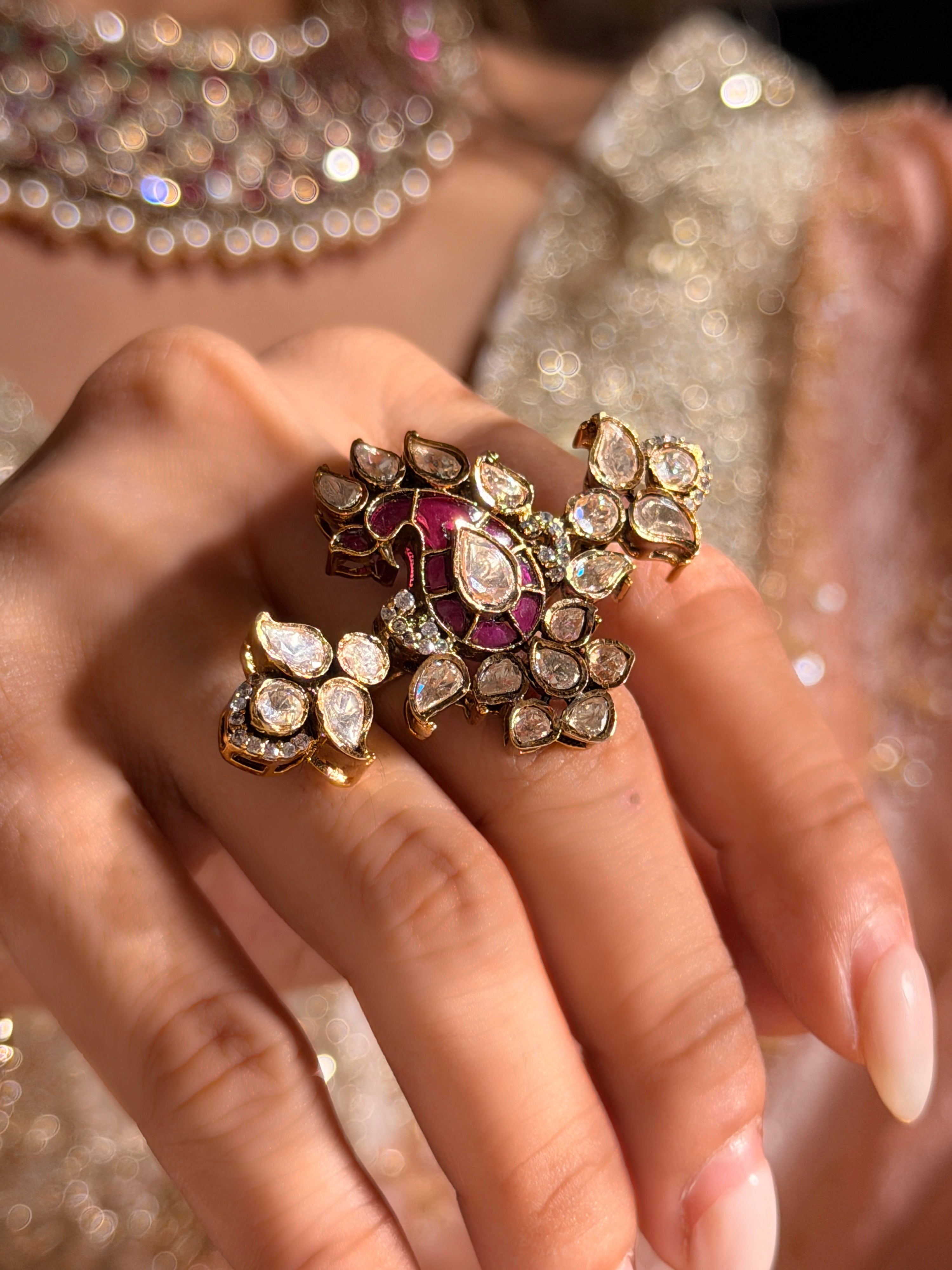 Shahi Gulshan Ring - Ruby
