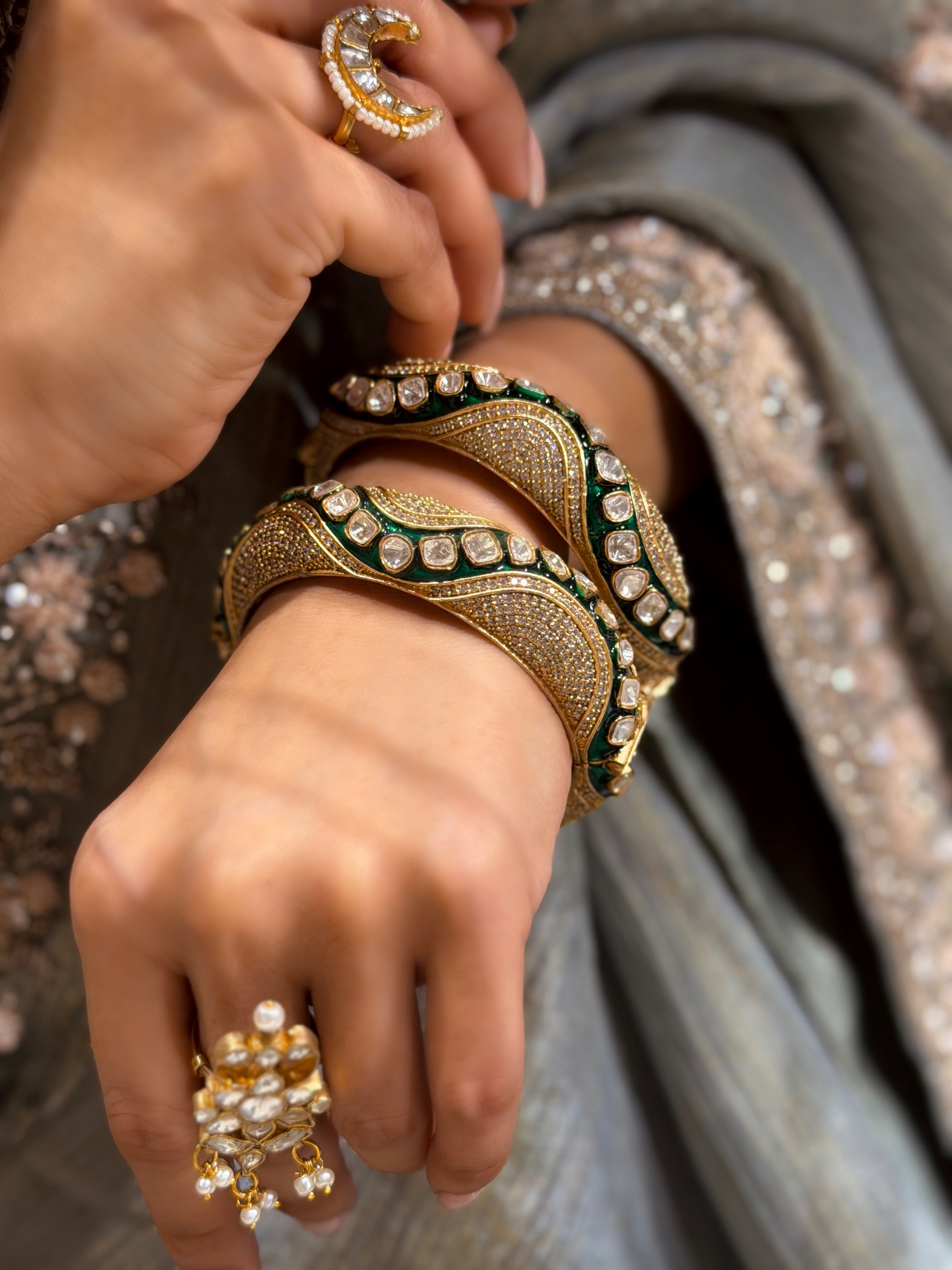 Vamika Jadau Meena Bangle