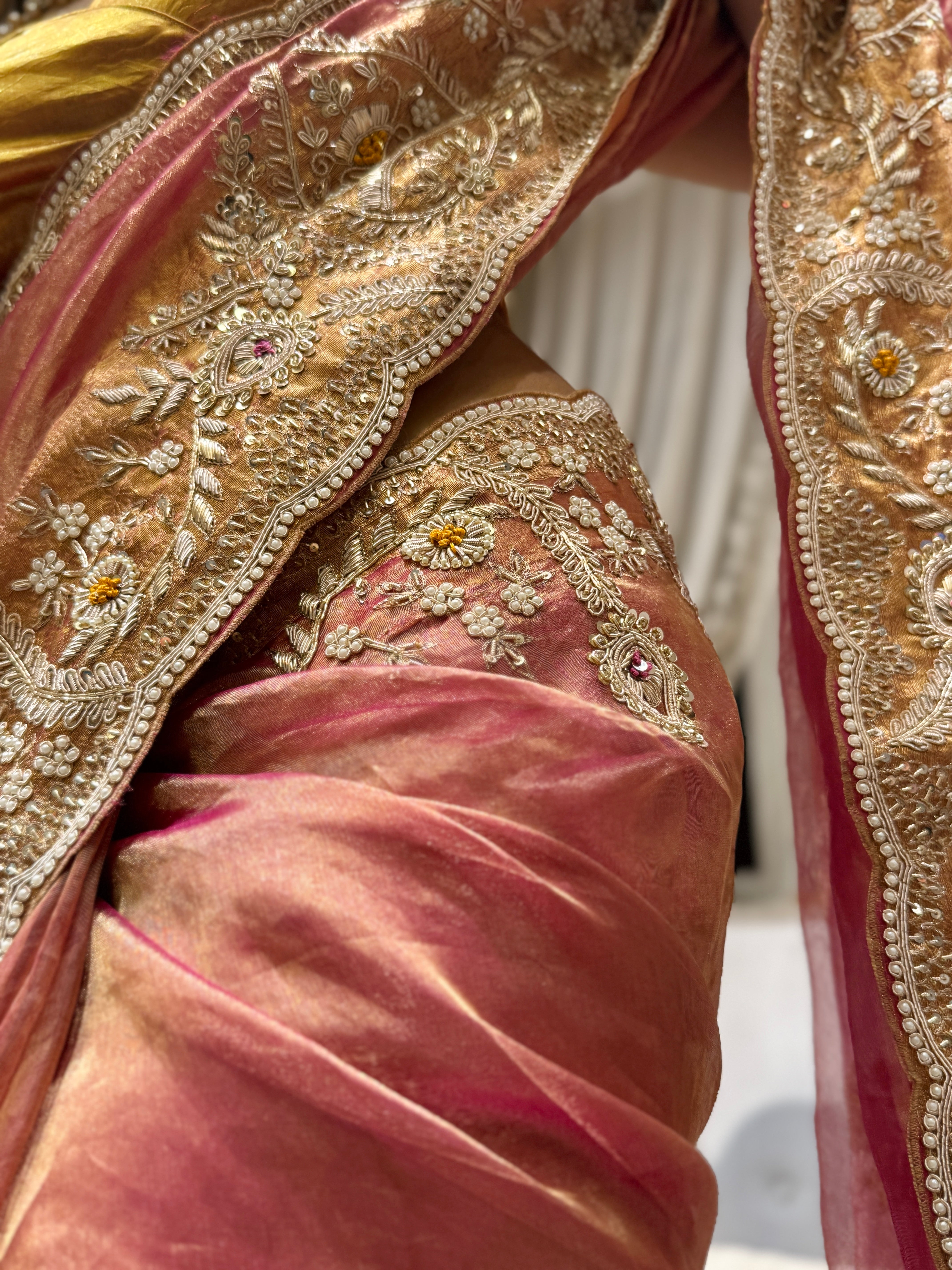 Pure Tissue Banarasi Zardosi Designer Saree