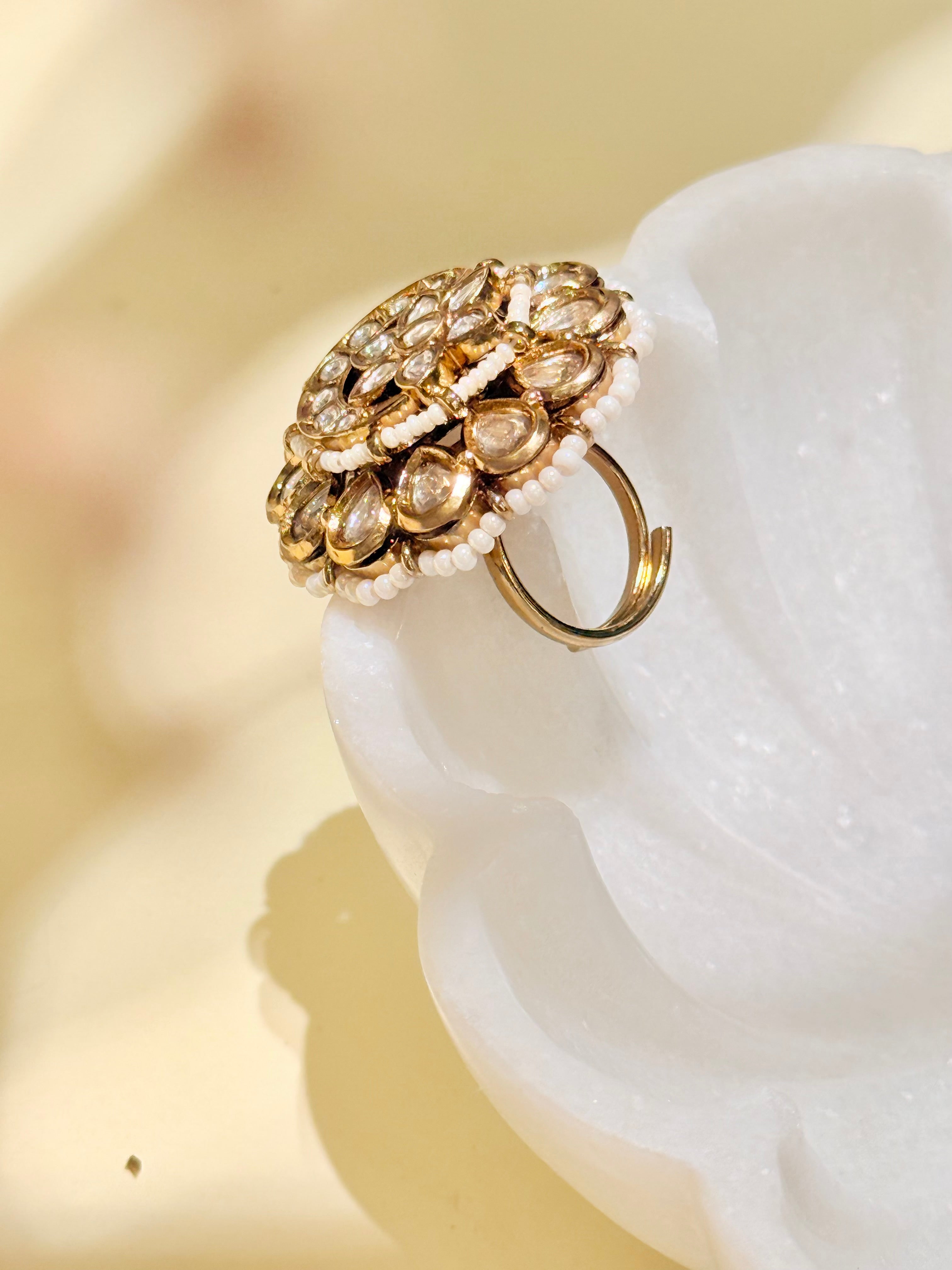 Kundan Tara Ring