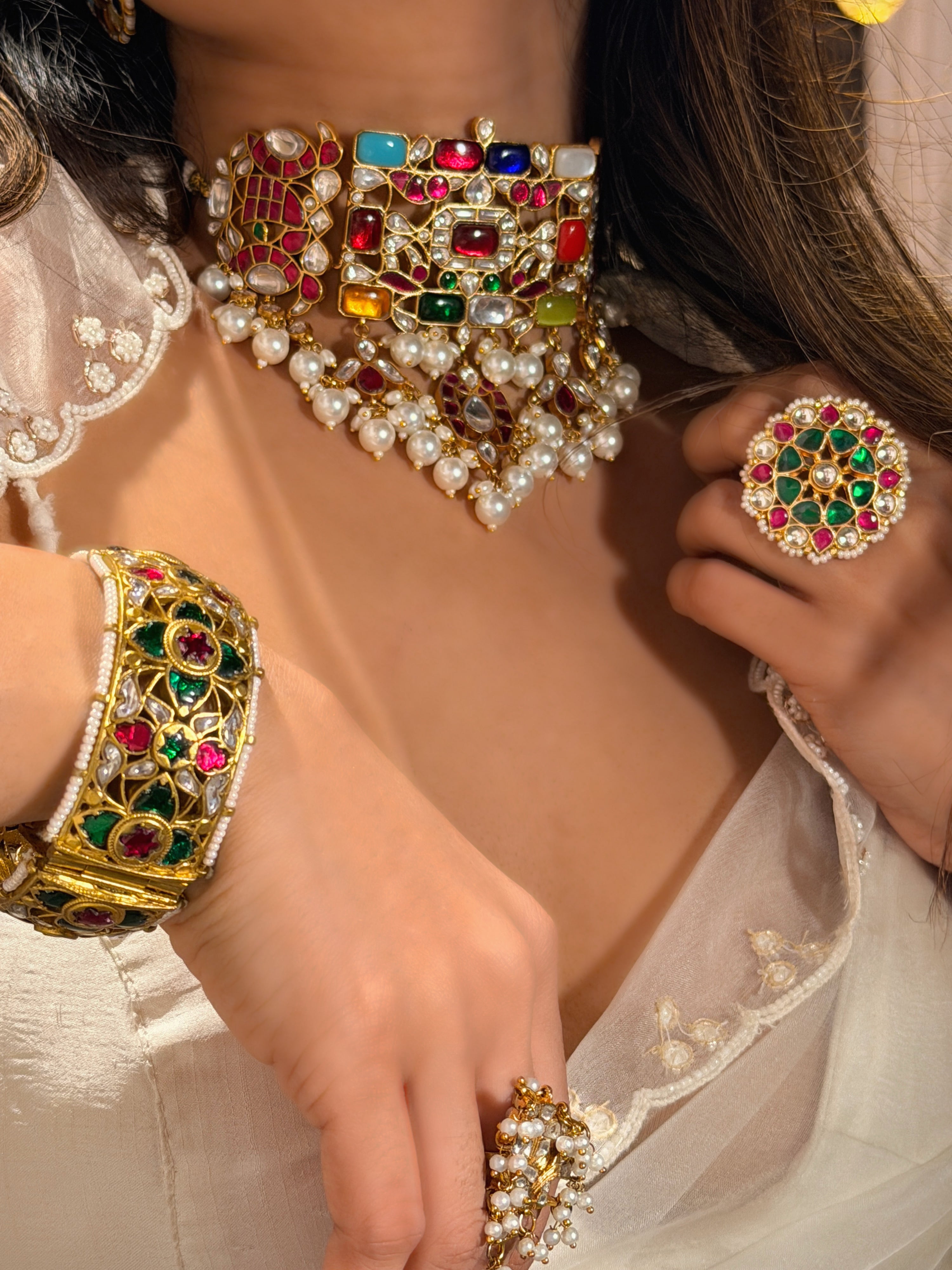 Rang-Jaal Jadau Choker