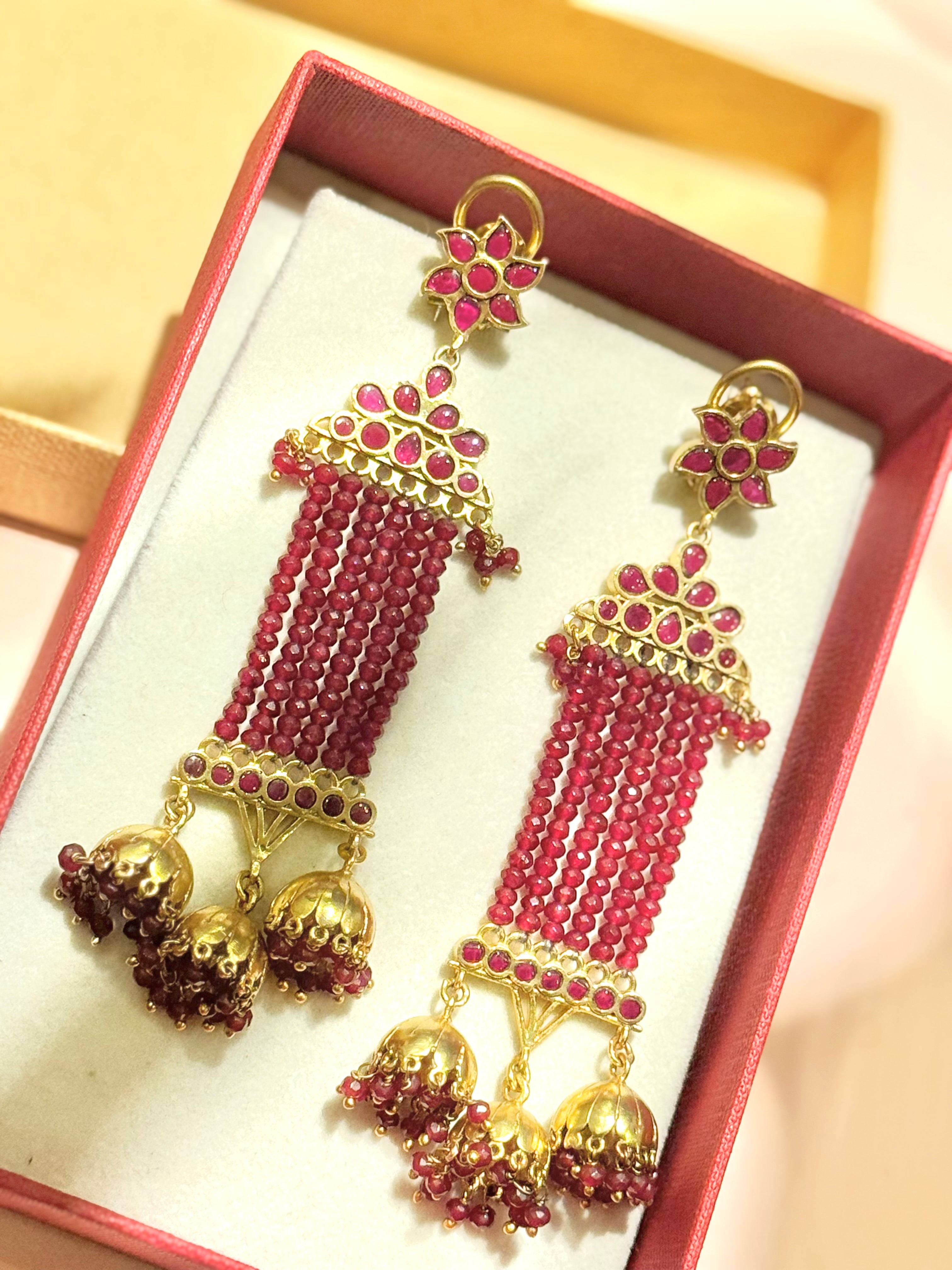 Nira crystal jhumki Dangler - MAHIRA