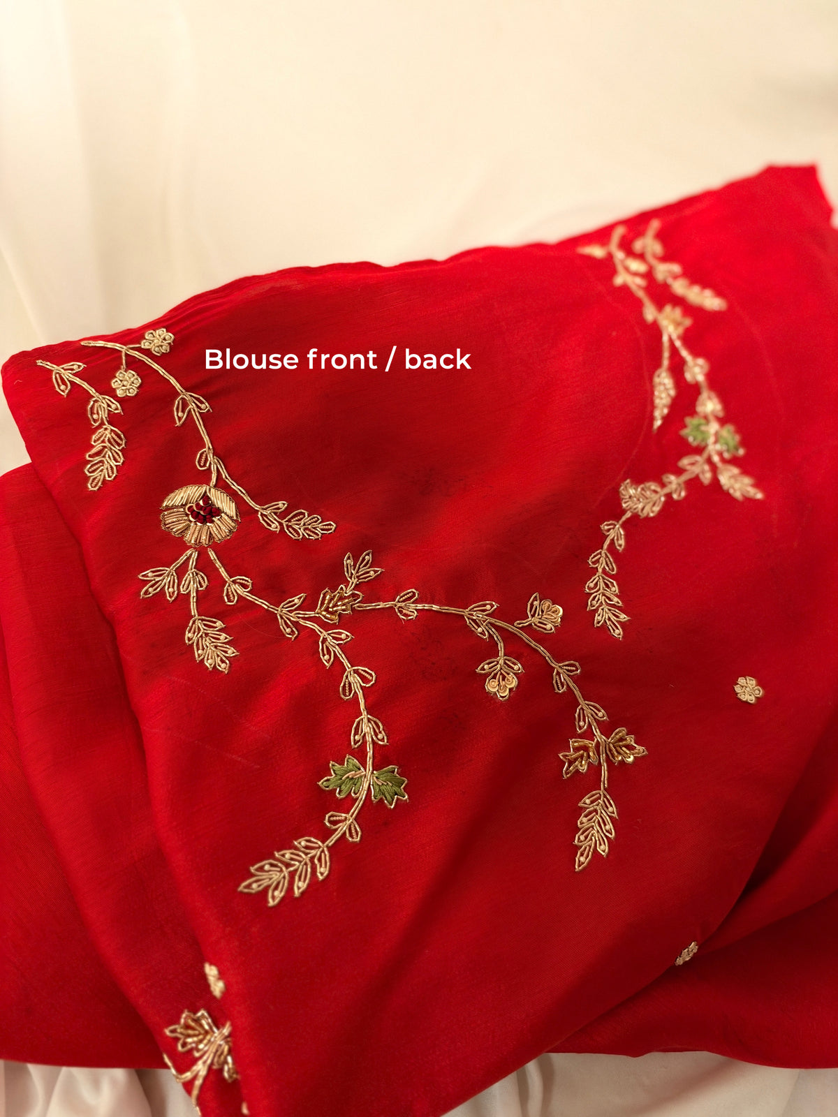 Laal Ishq zardosi kora Banarasi saree