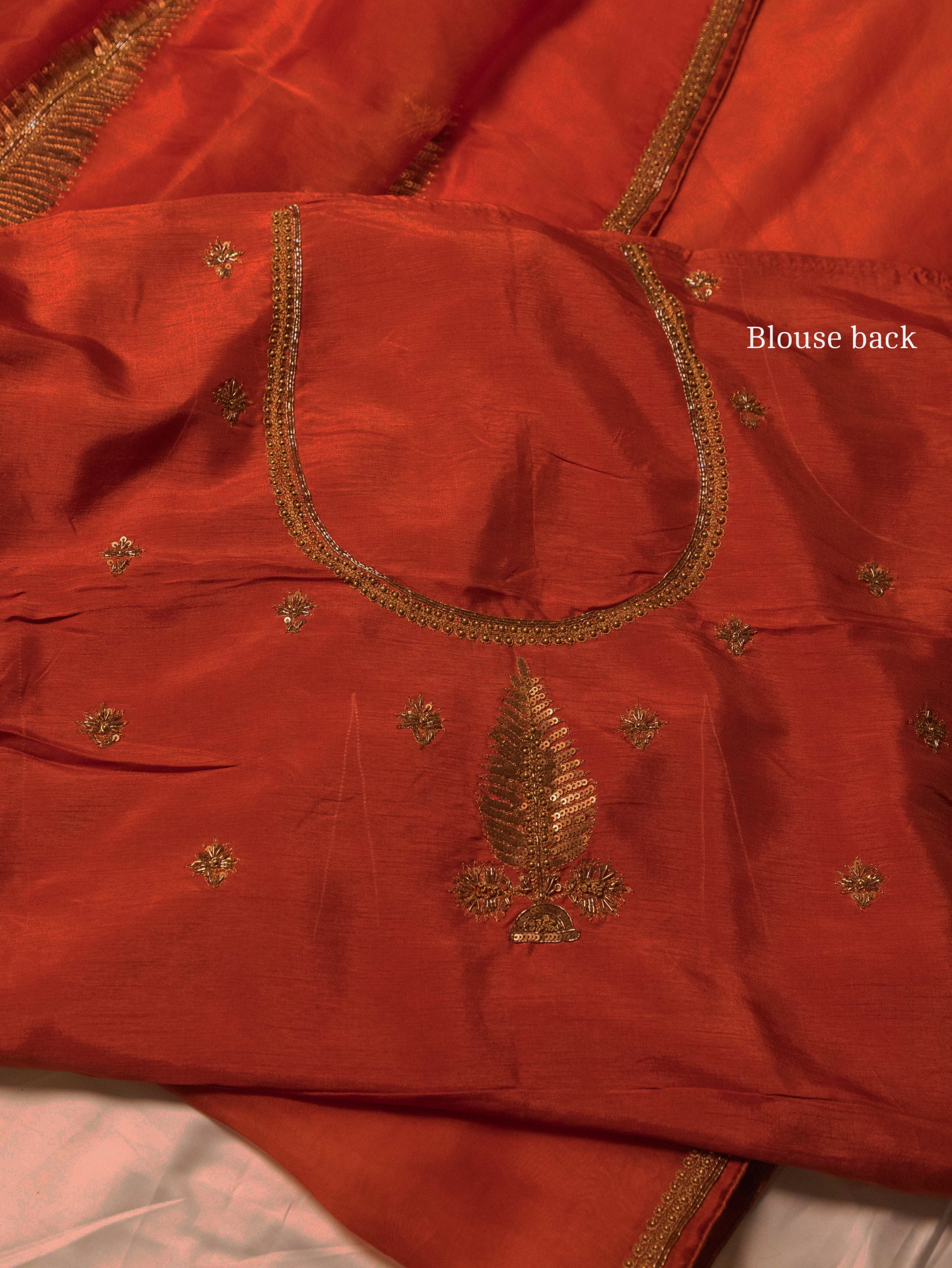 Pure organza Fern Saree