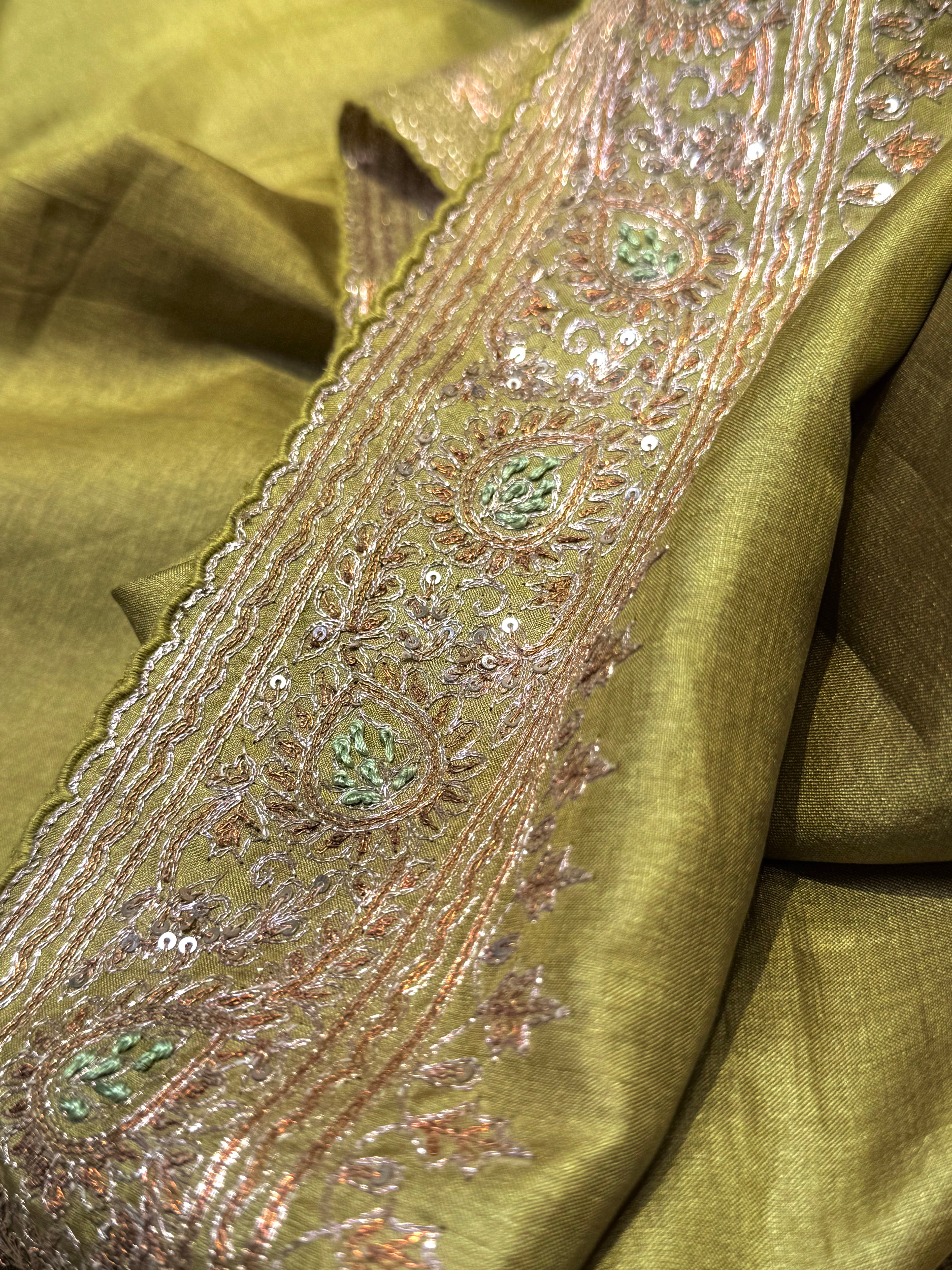 Panna Thread Pure Tussar Saree