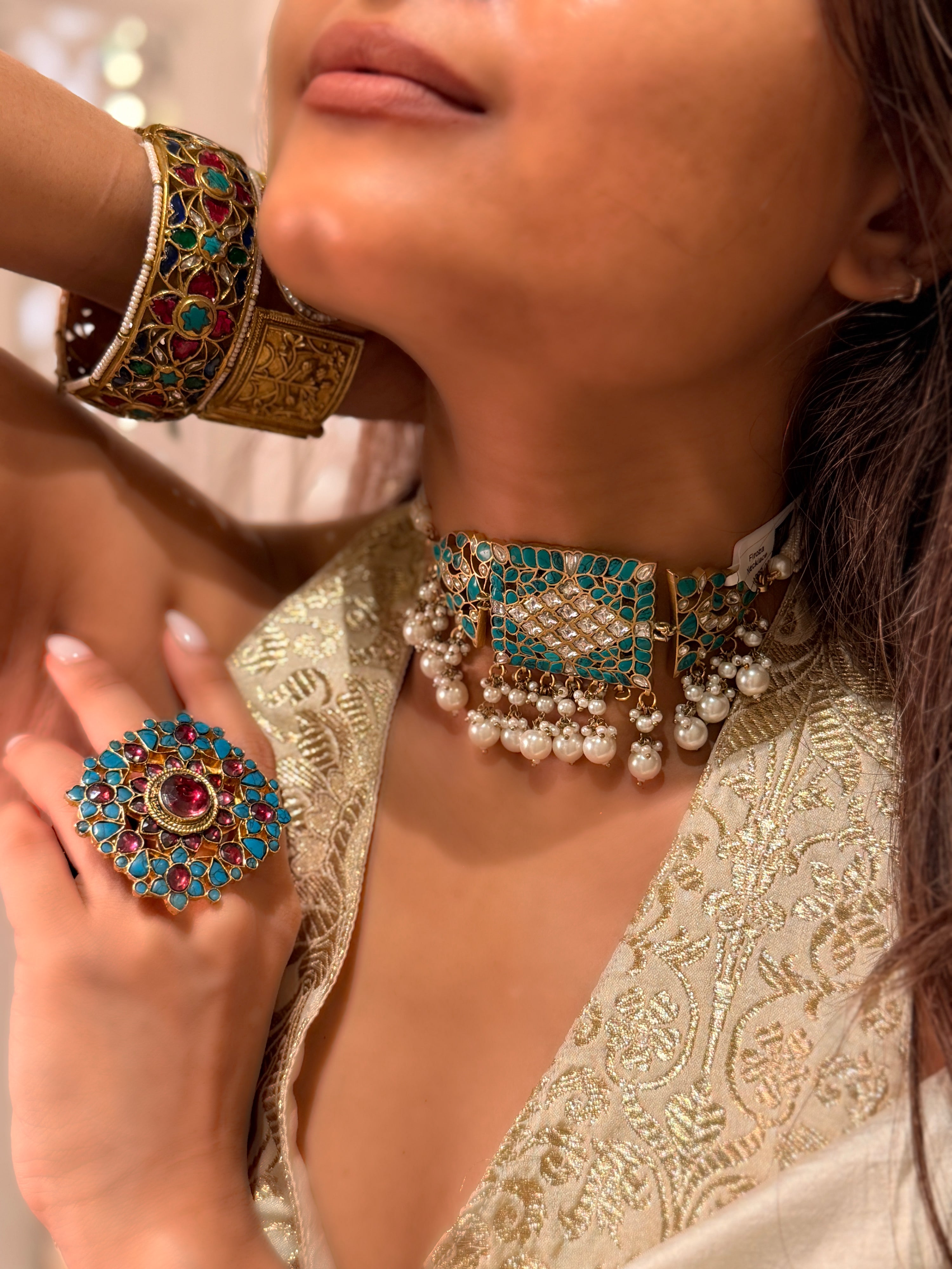 Firozi Noorani Ring