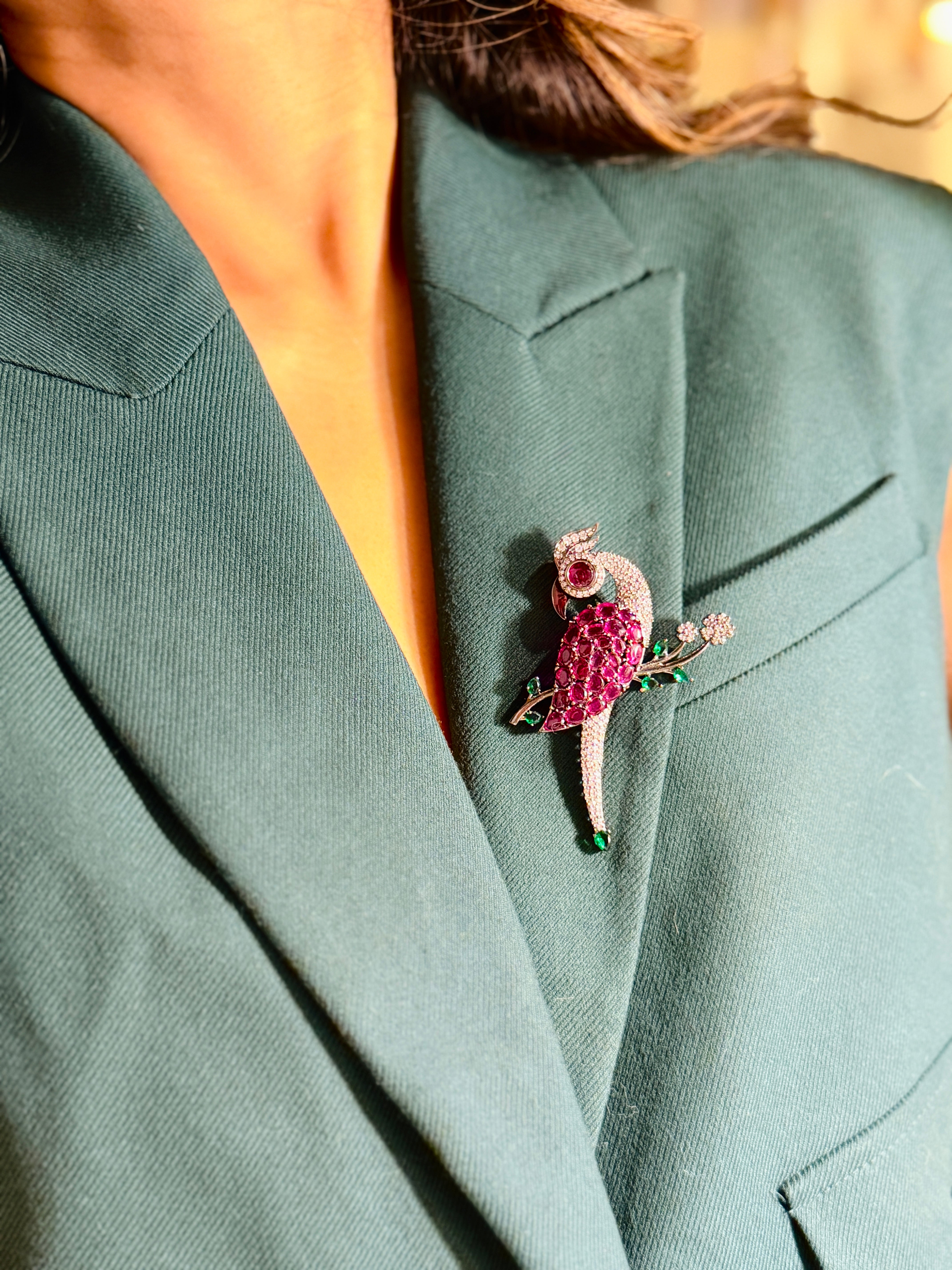 The Grace Peacock Brooch
