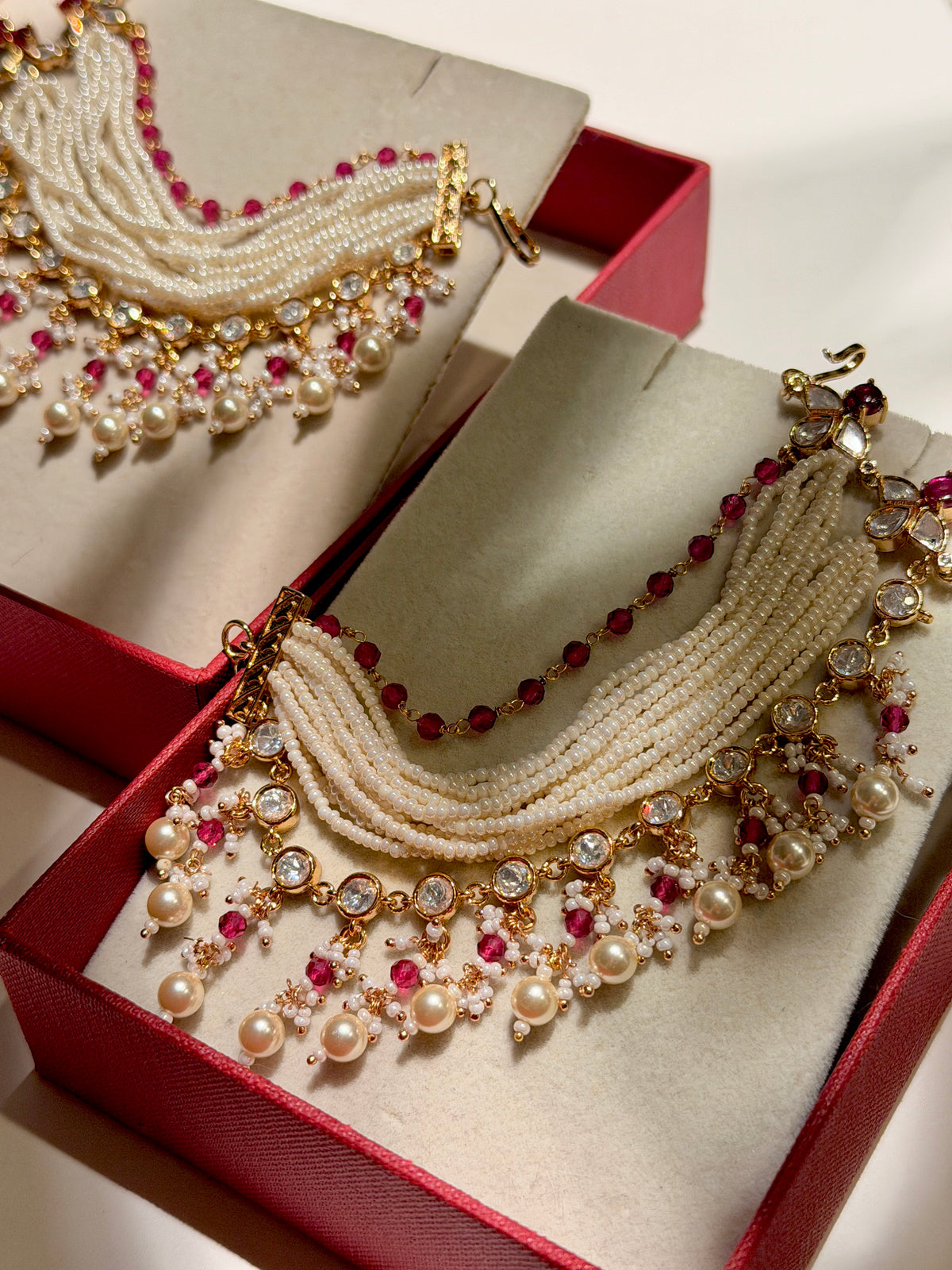Malti Ruby ear-chain