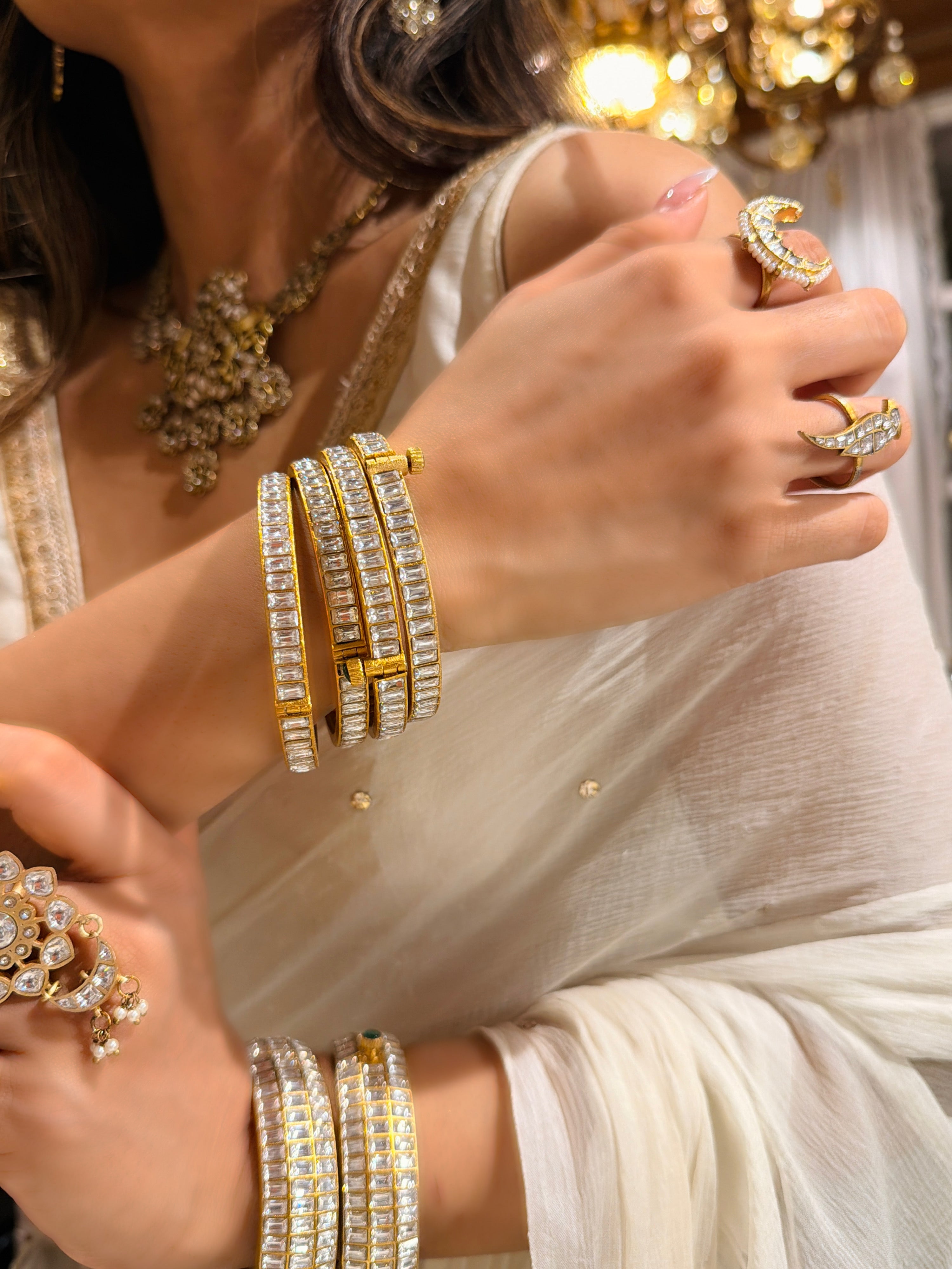 Deepti sleek Polki Bangle