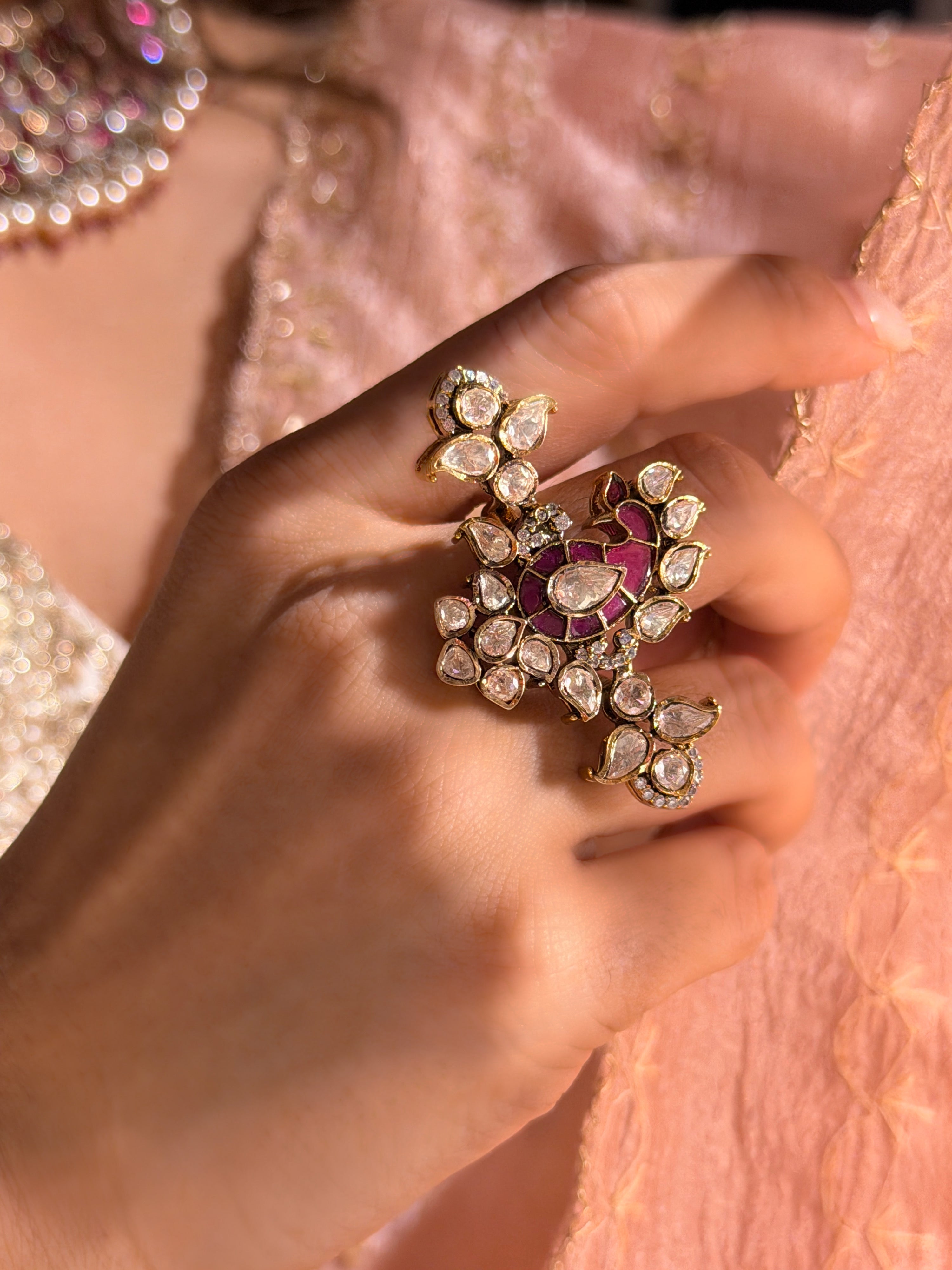 Shahi Gulshan Ring - Ruby