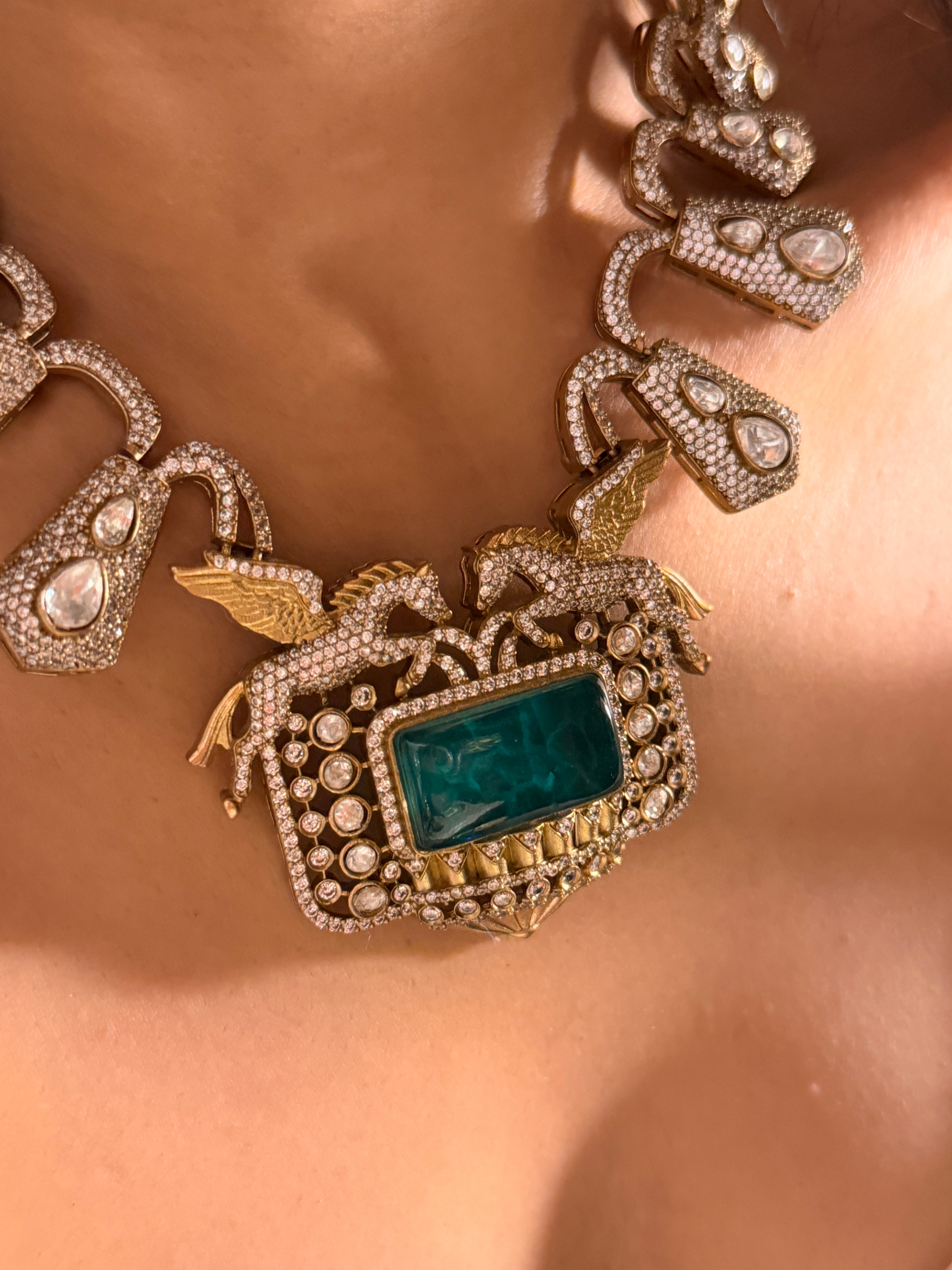 Equine Emerald Necklace