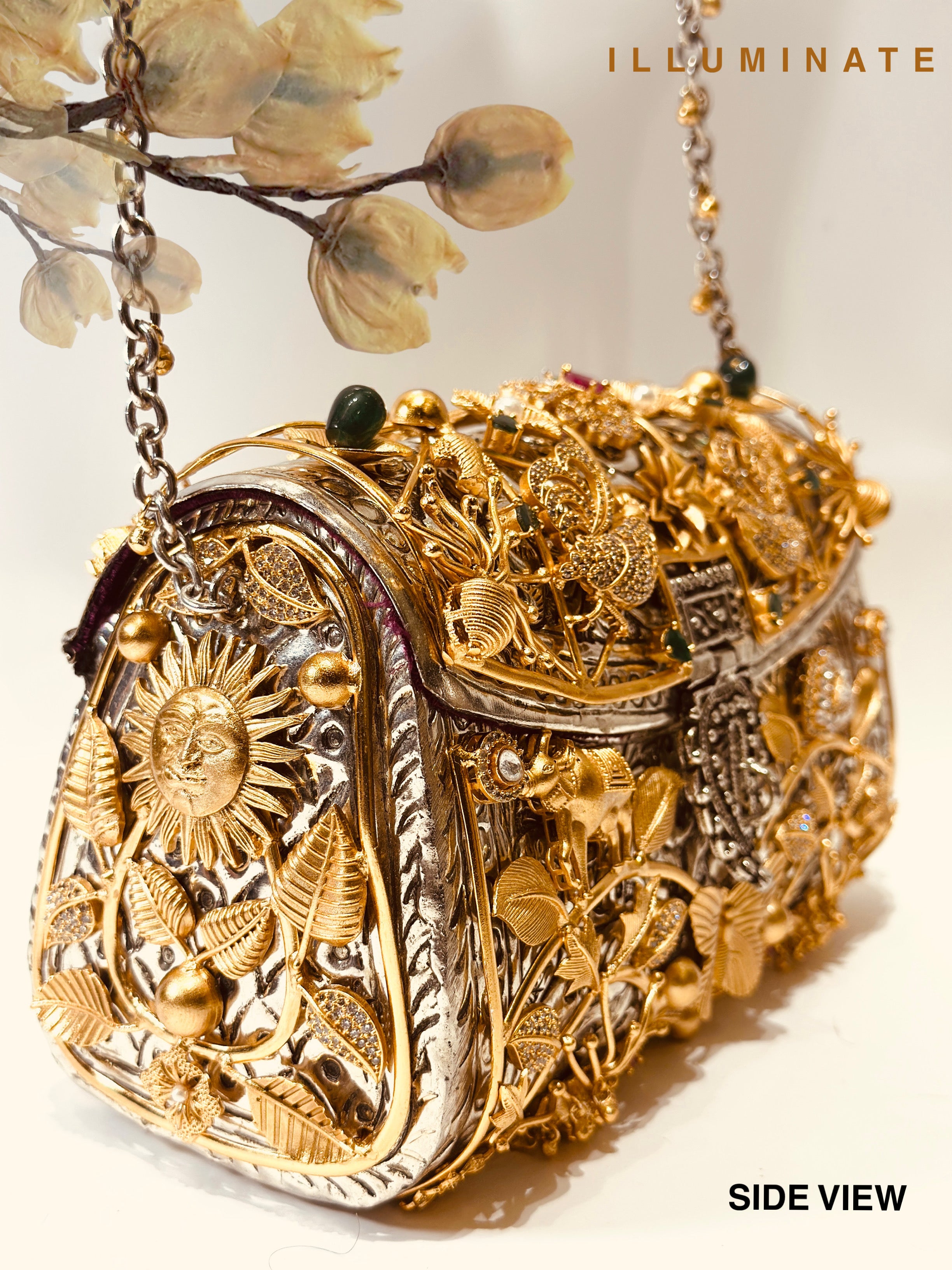 Mystique Golden Eden Clutch