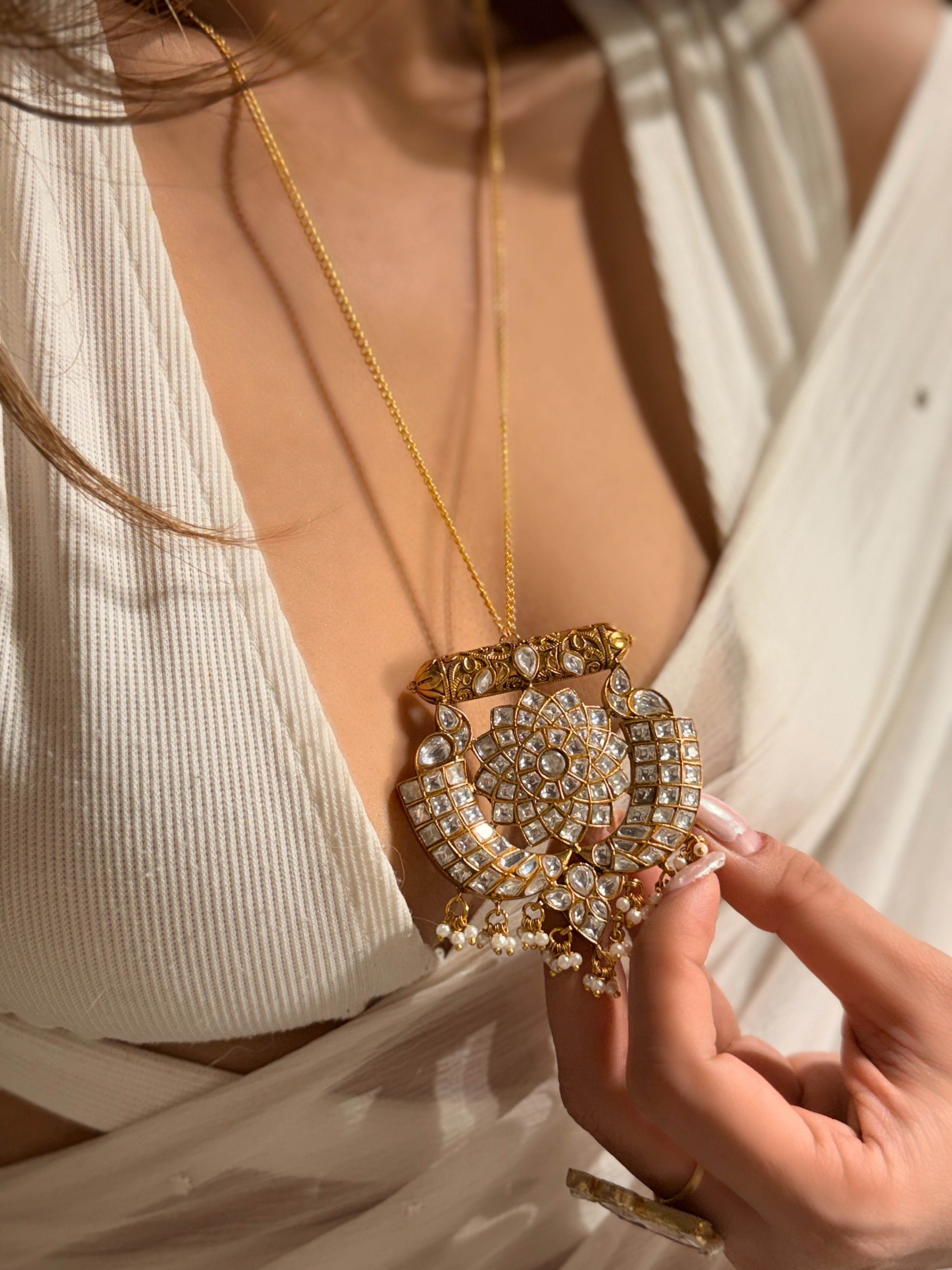 Nidhi Jadau Chain Pendant