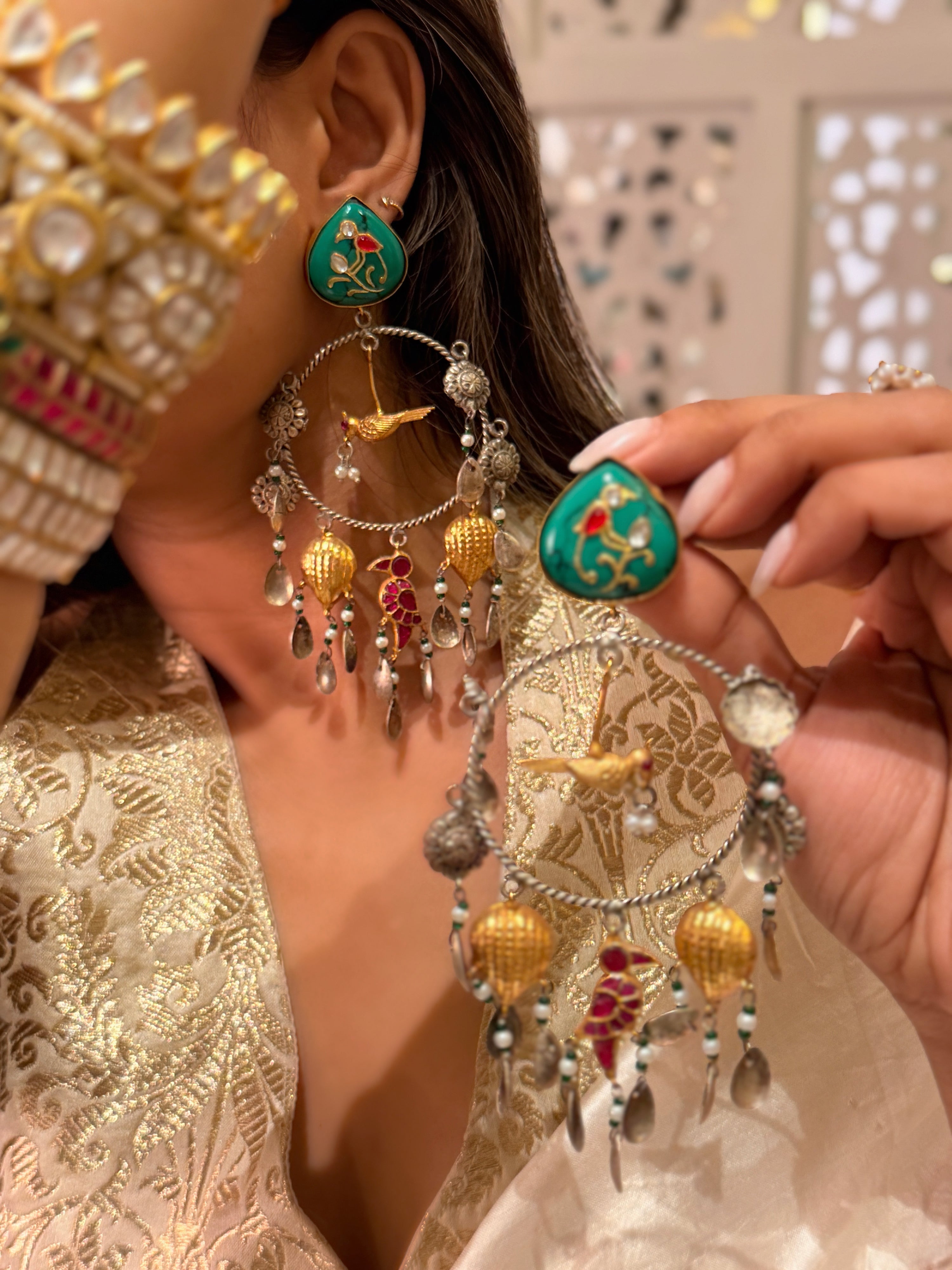 Swarna Pankh Fusion Dangler