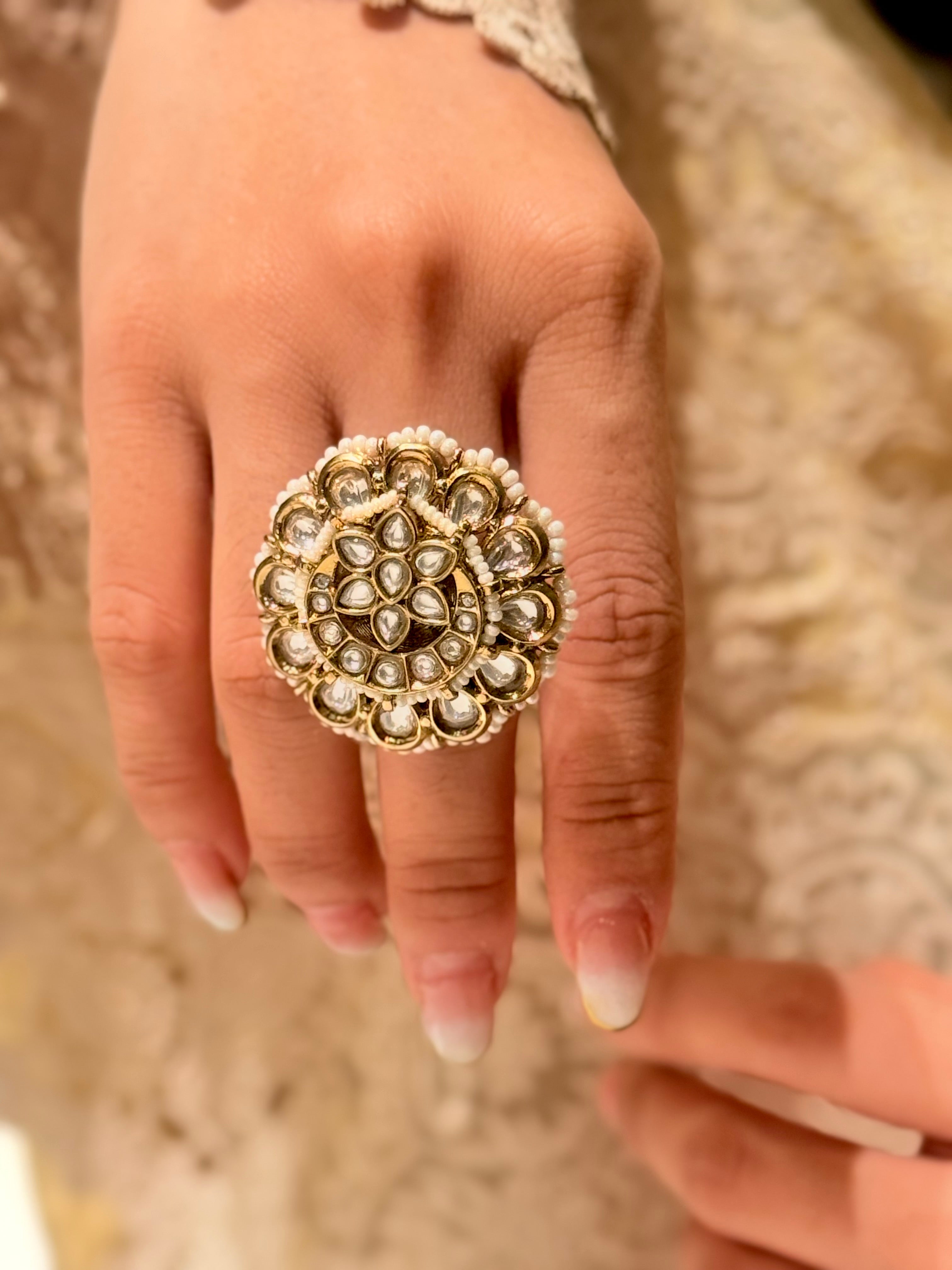 Kundan Tara Ring