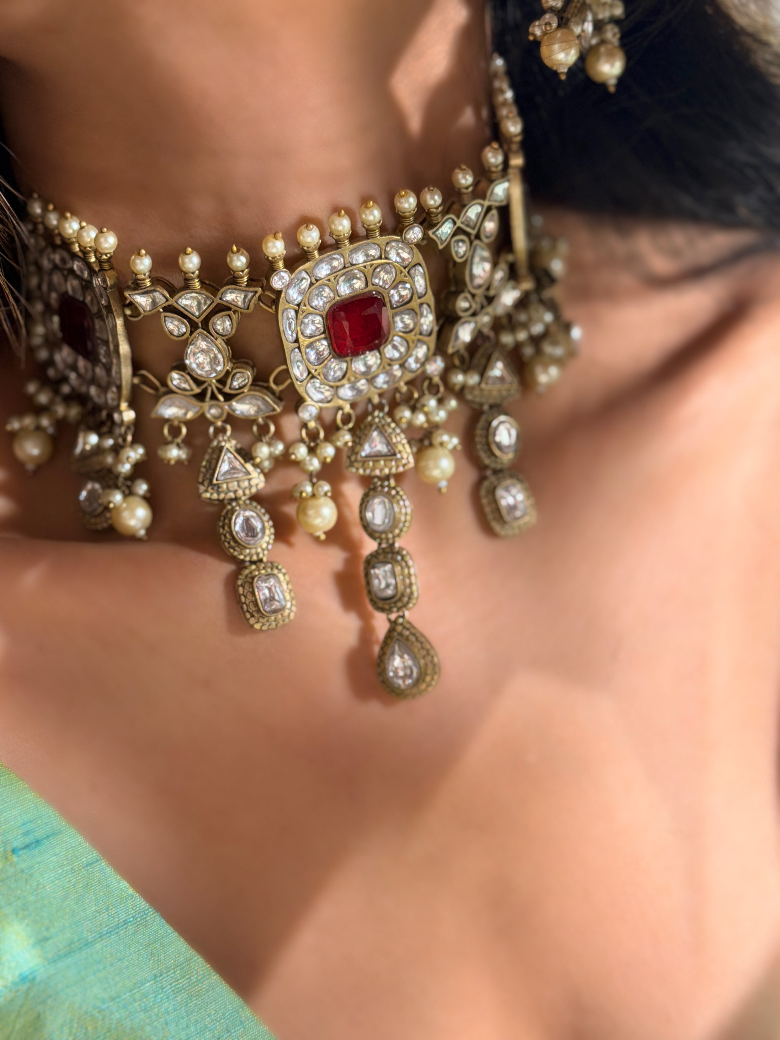 Rukhsaar Polki Choker -Mahira