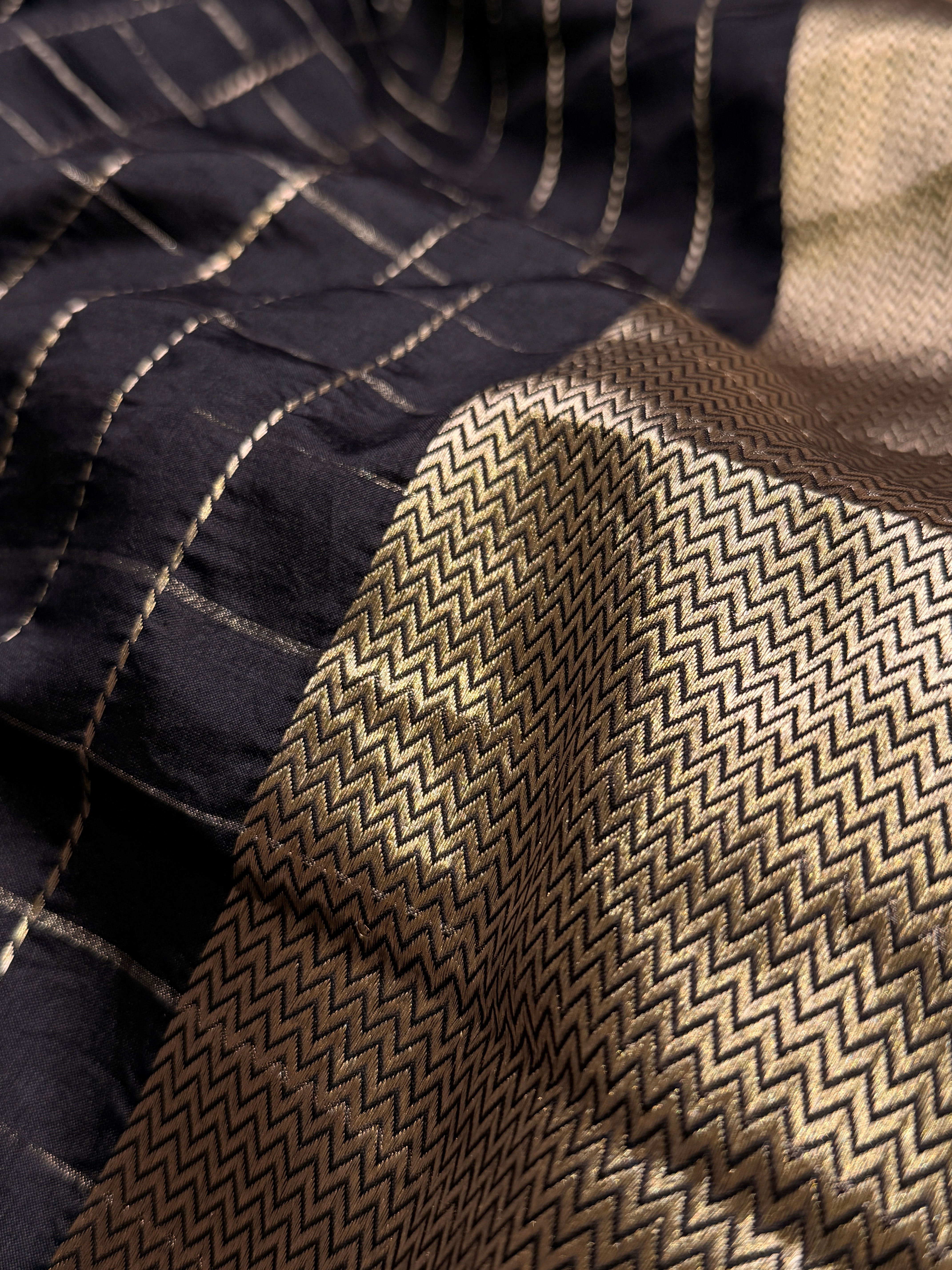 Checkers Glam Silk Saree