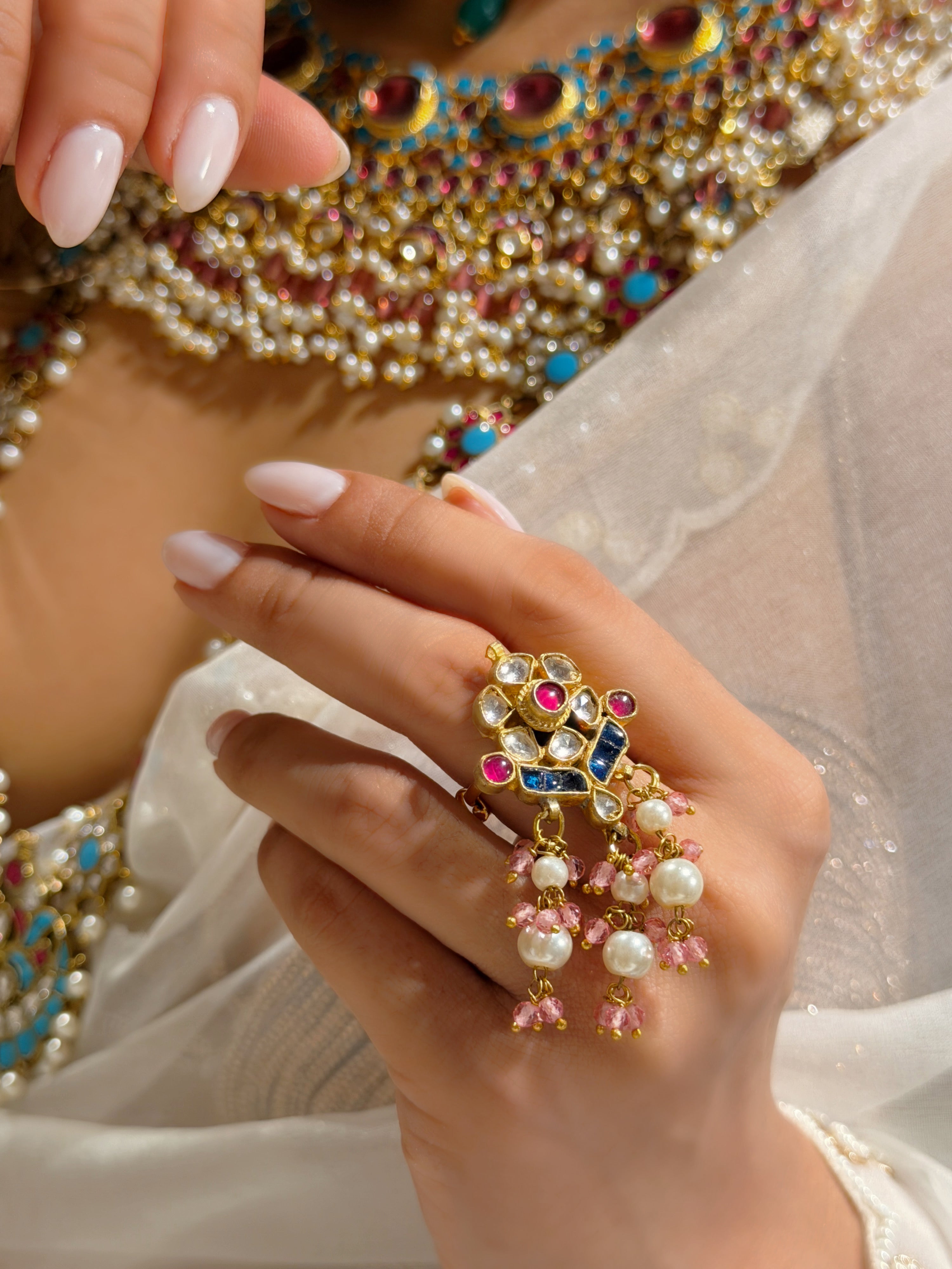 Pinaki kundan Ring