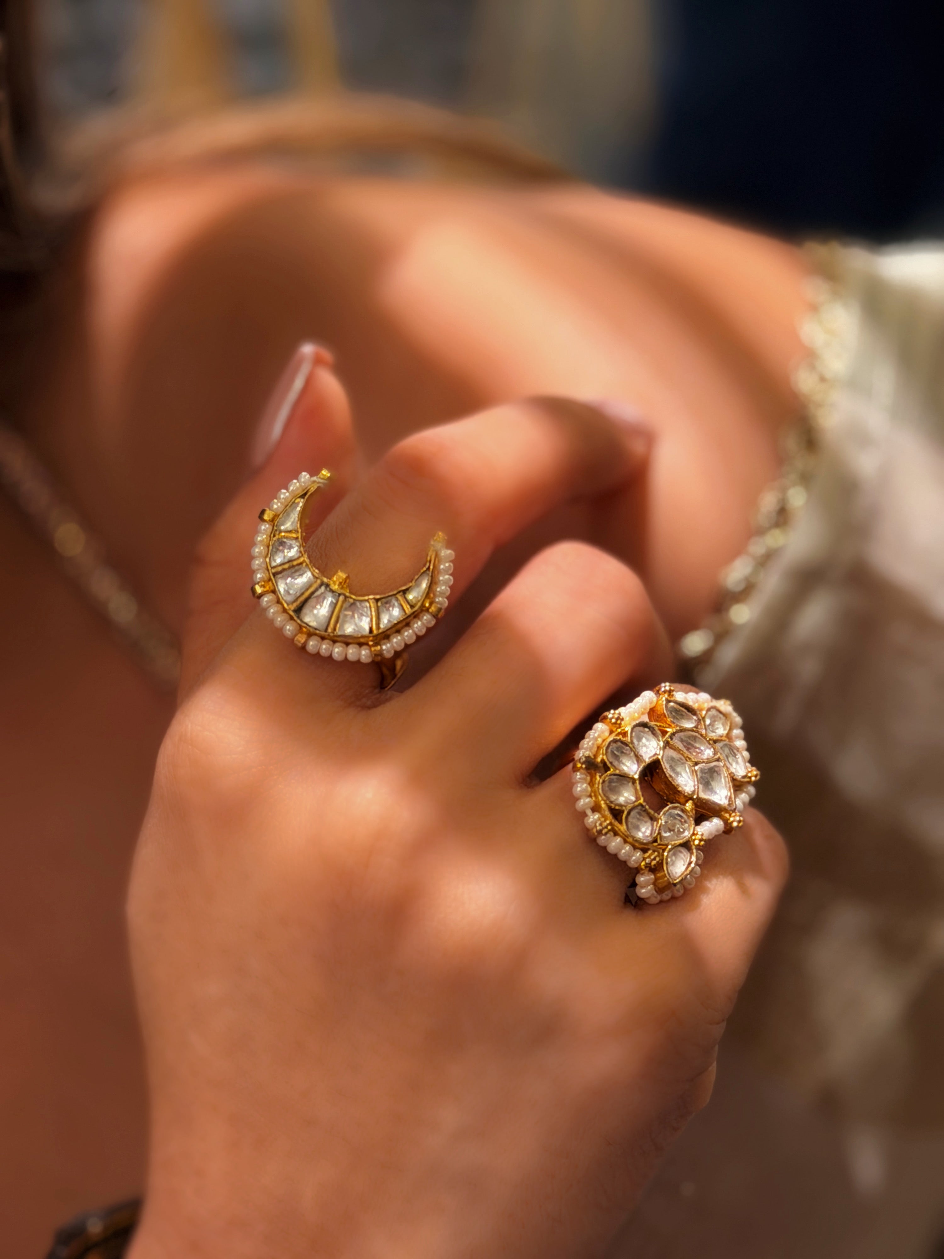 Chandra Kundan Ring
