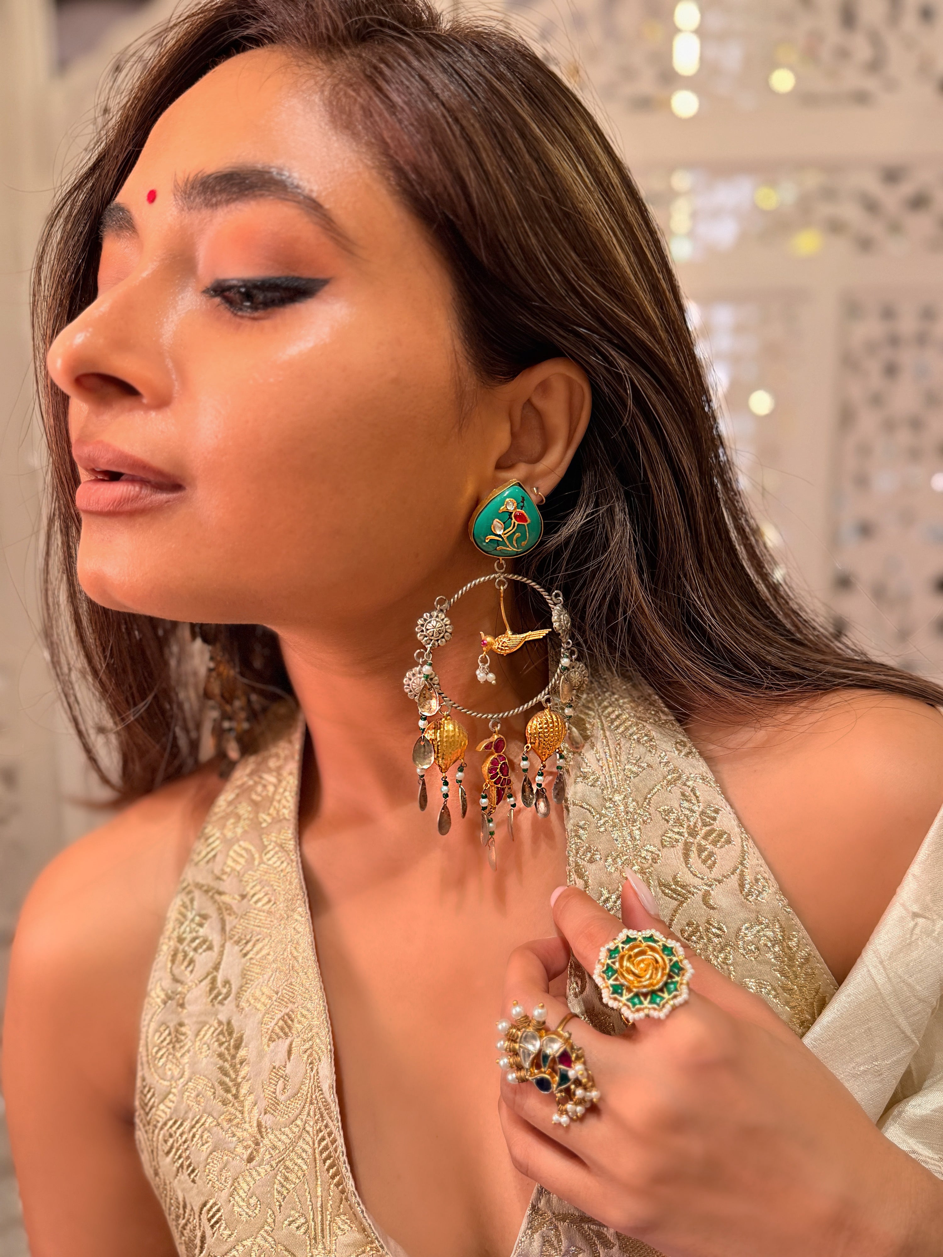 Swarna Pankh Fusion Dangler