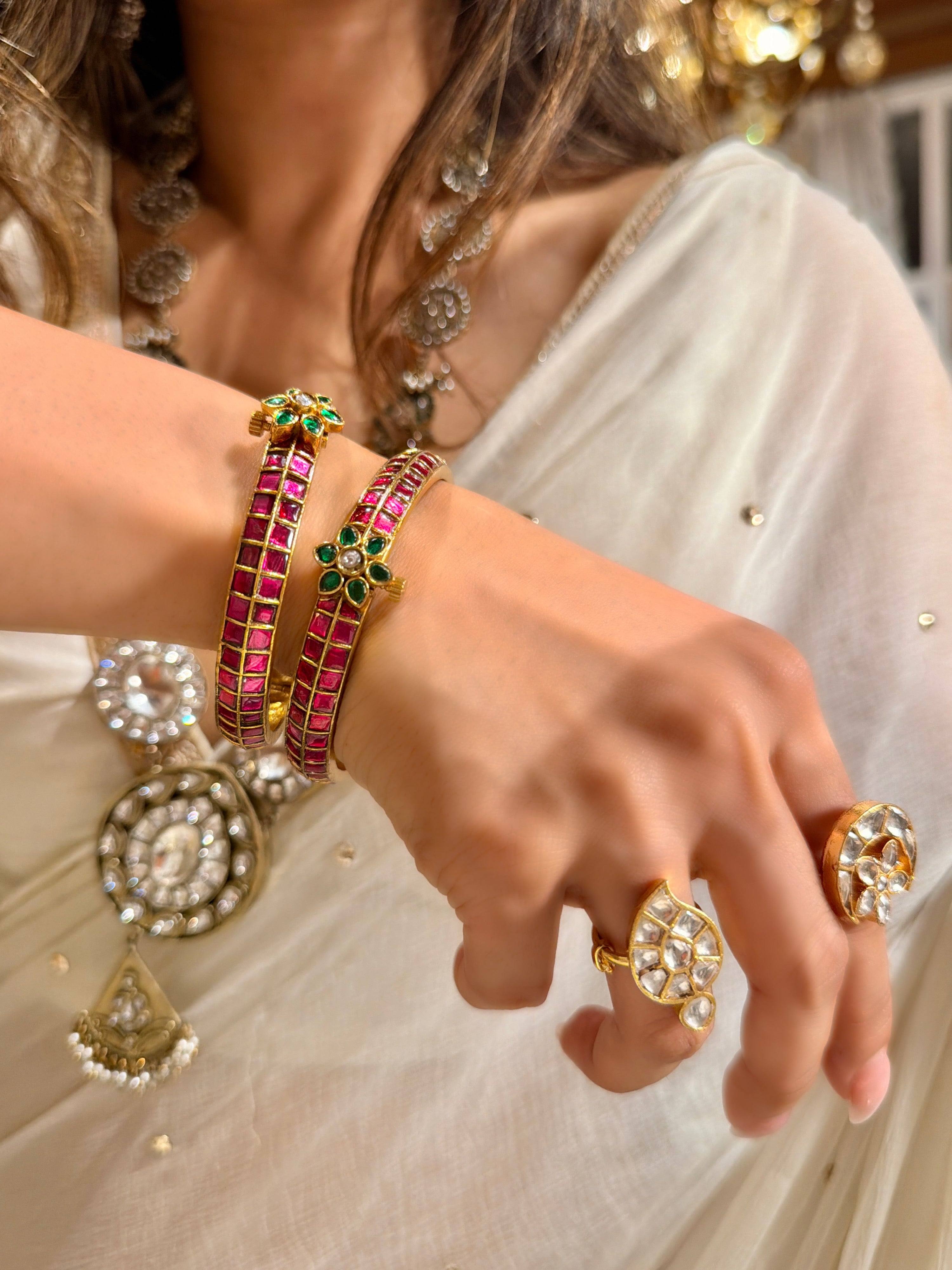 Saaz Ruby Sleek Bangle