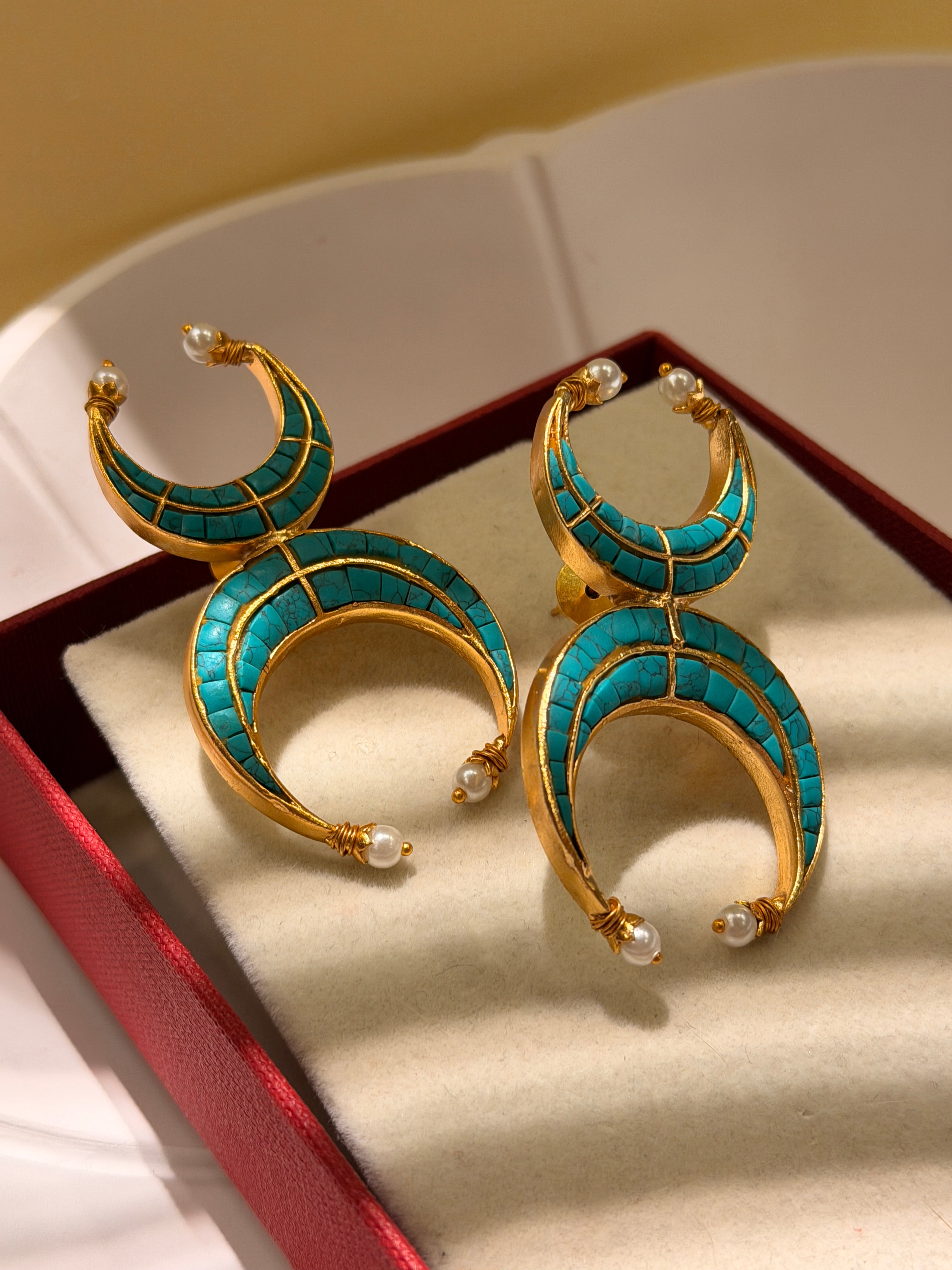 Double crescent Earrings