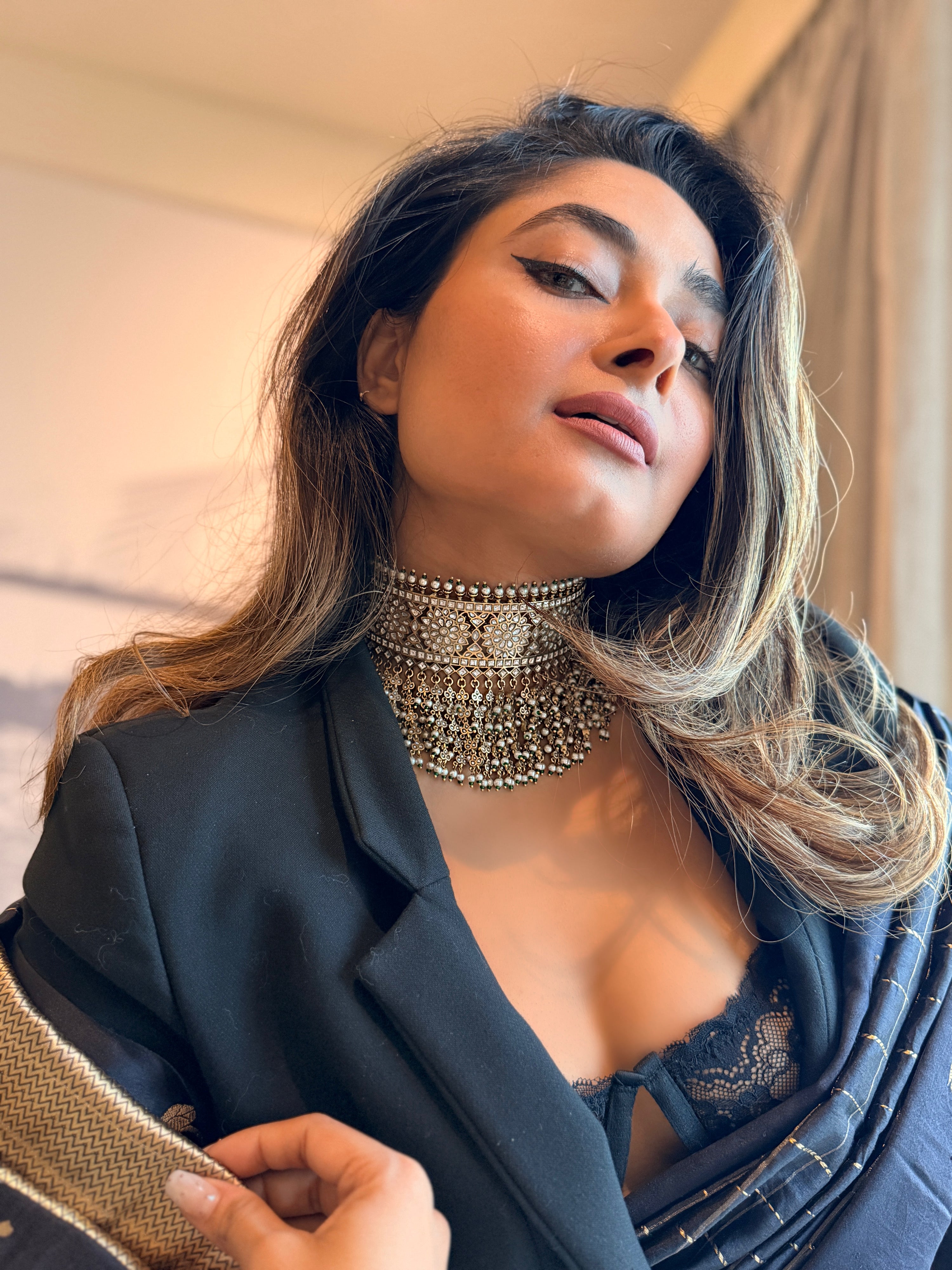 Nargis polki Choker - Mahira