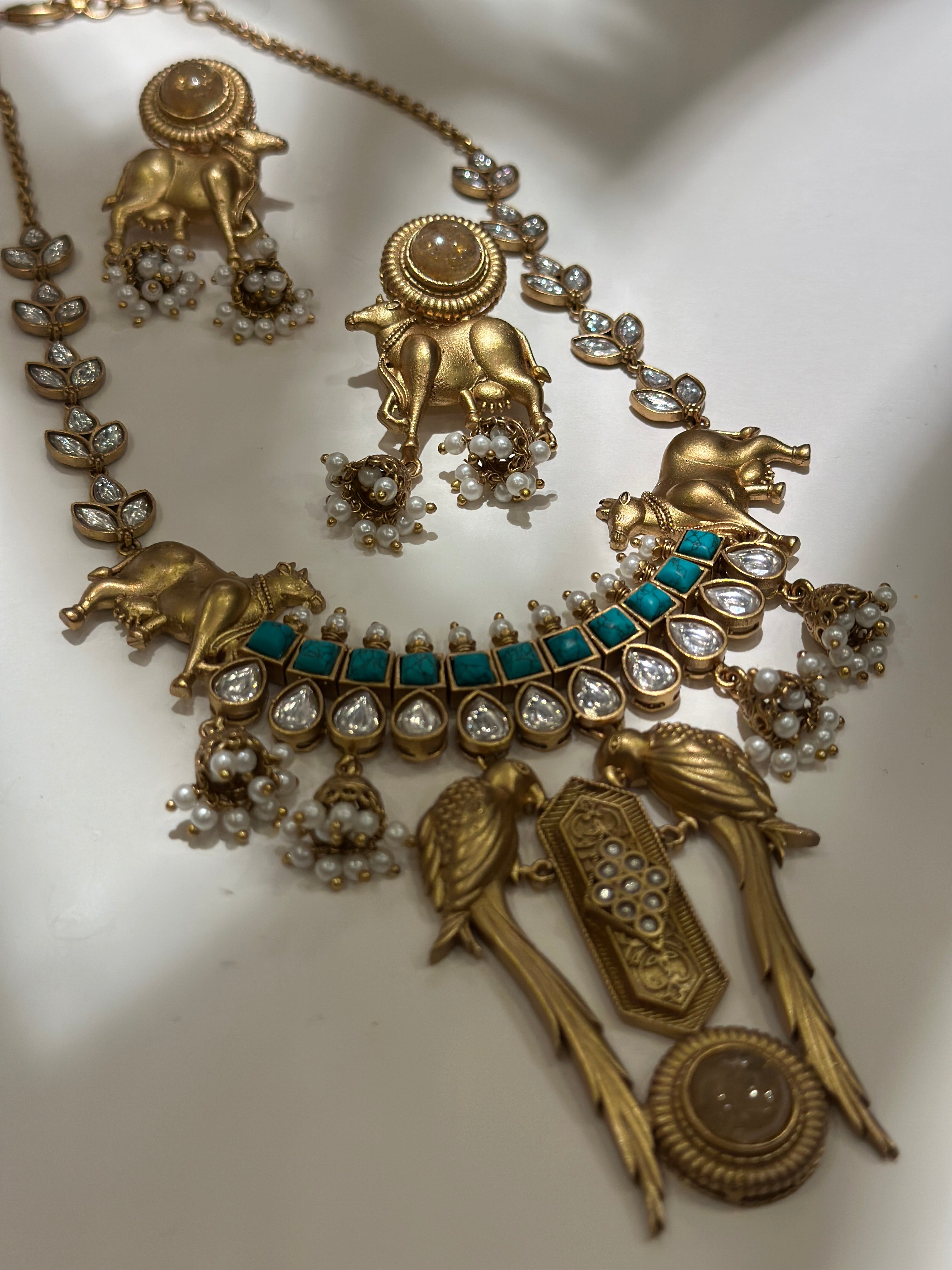 Kamadhenu Pankhuri Heritage Necklace