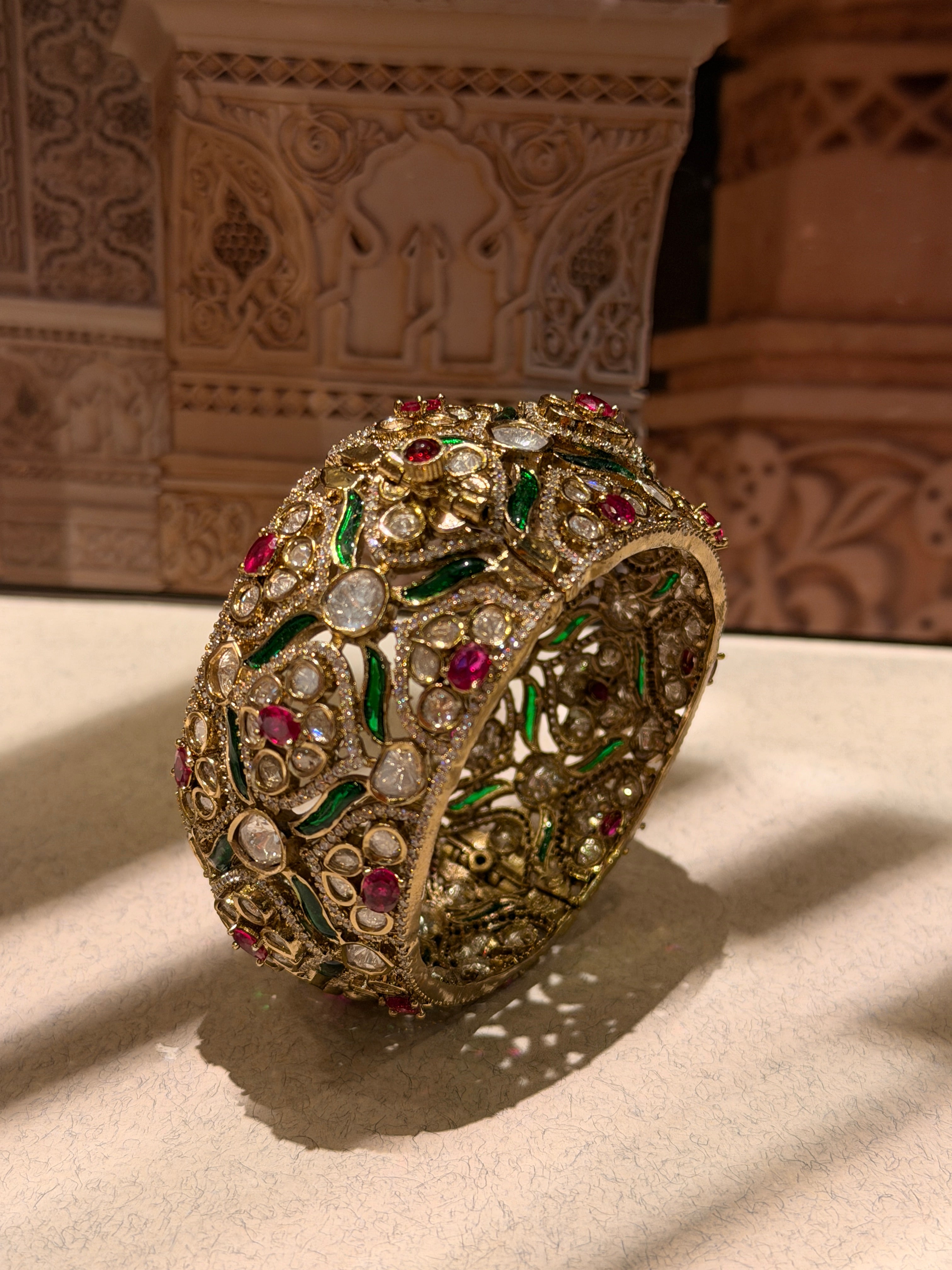 Stuti Ruby-Emerald Bangle
