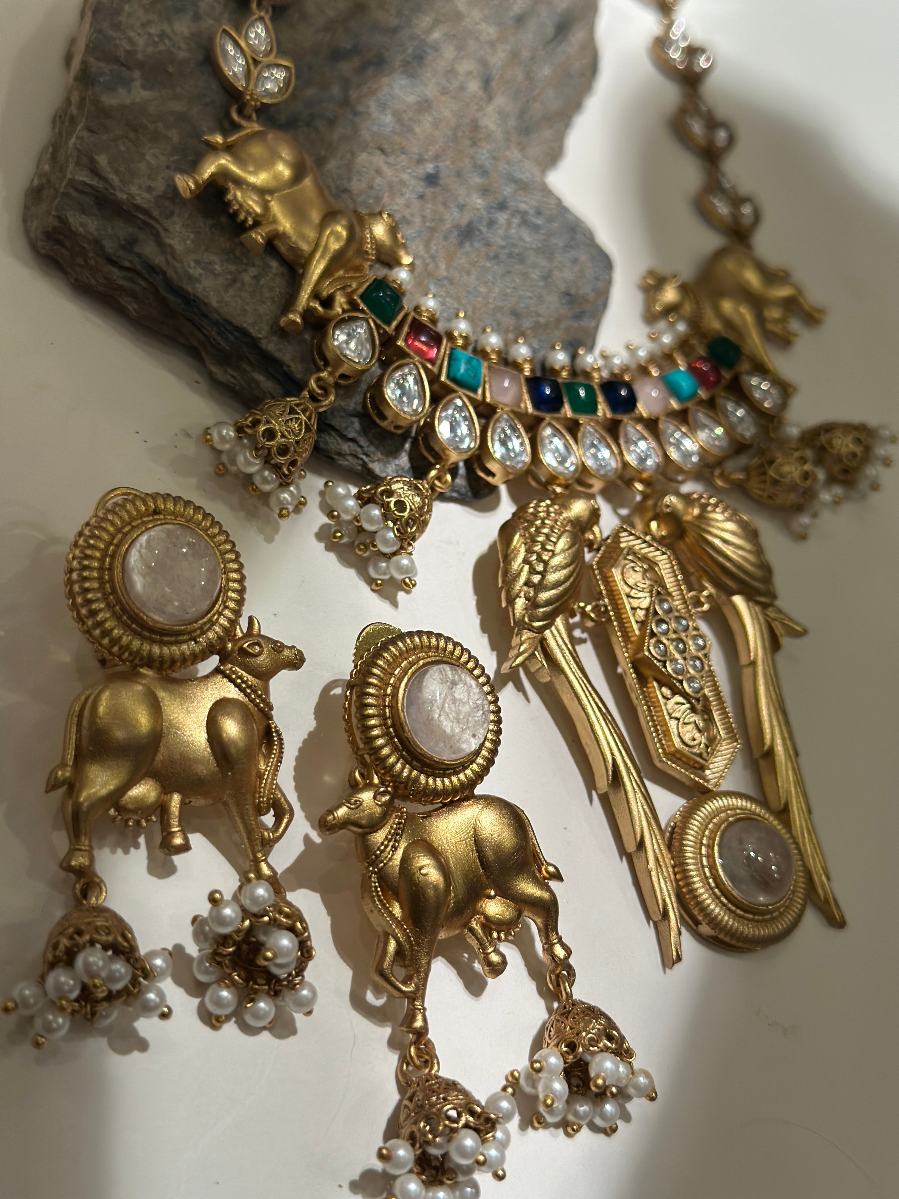 Kamadhenu Pankhuri Heritage Necklace
