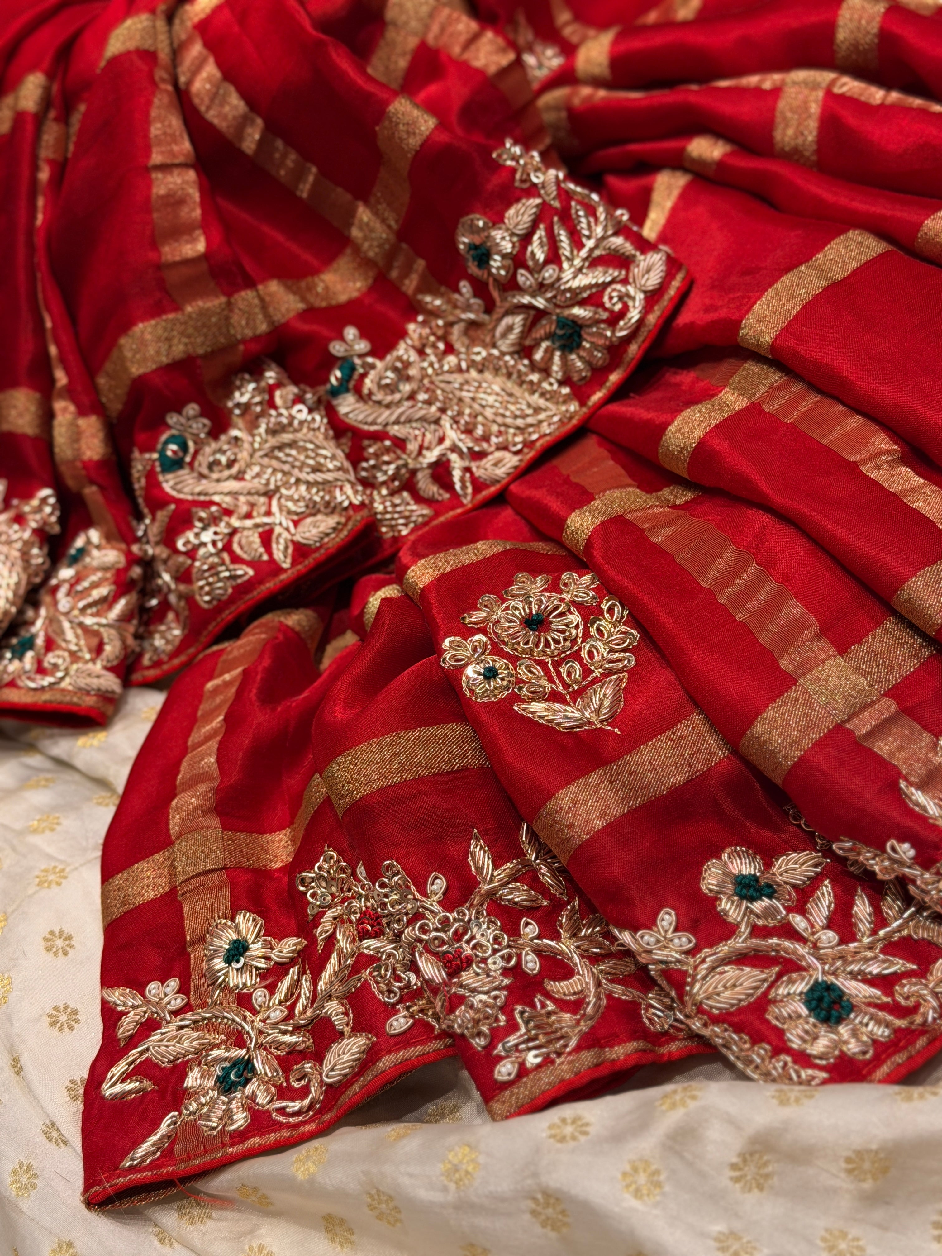 Sindoori shringar Saree