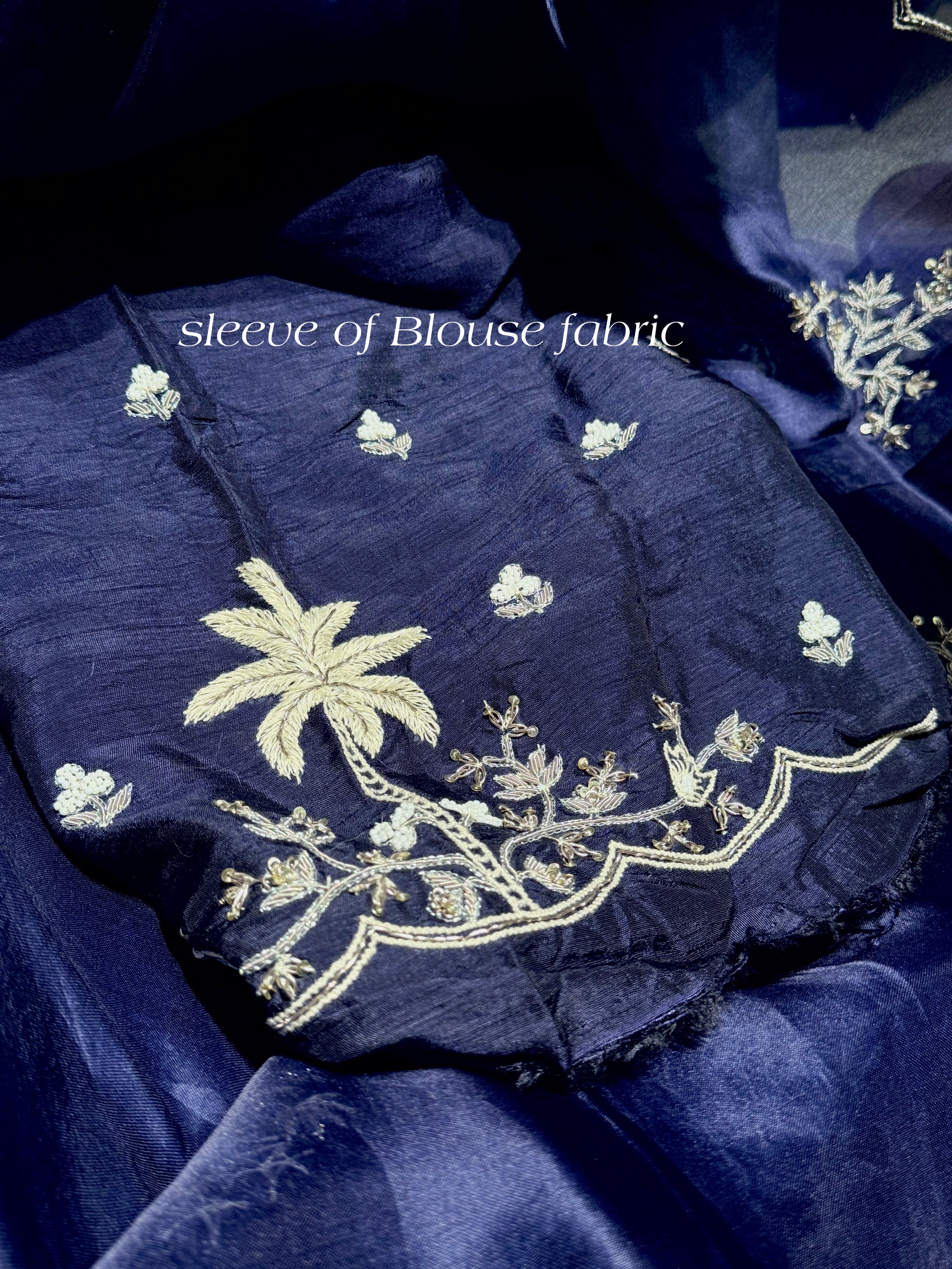 Royal Blue Aqua Garden Saree