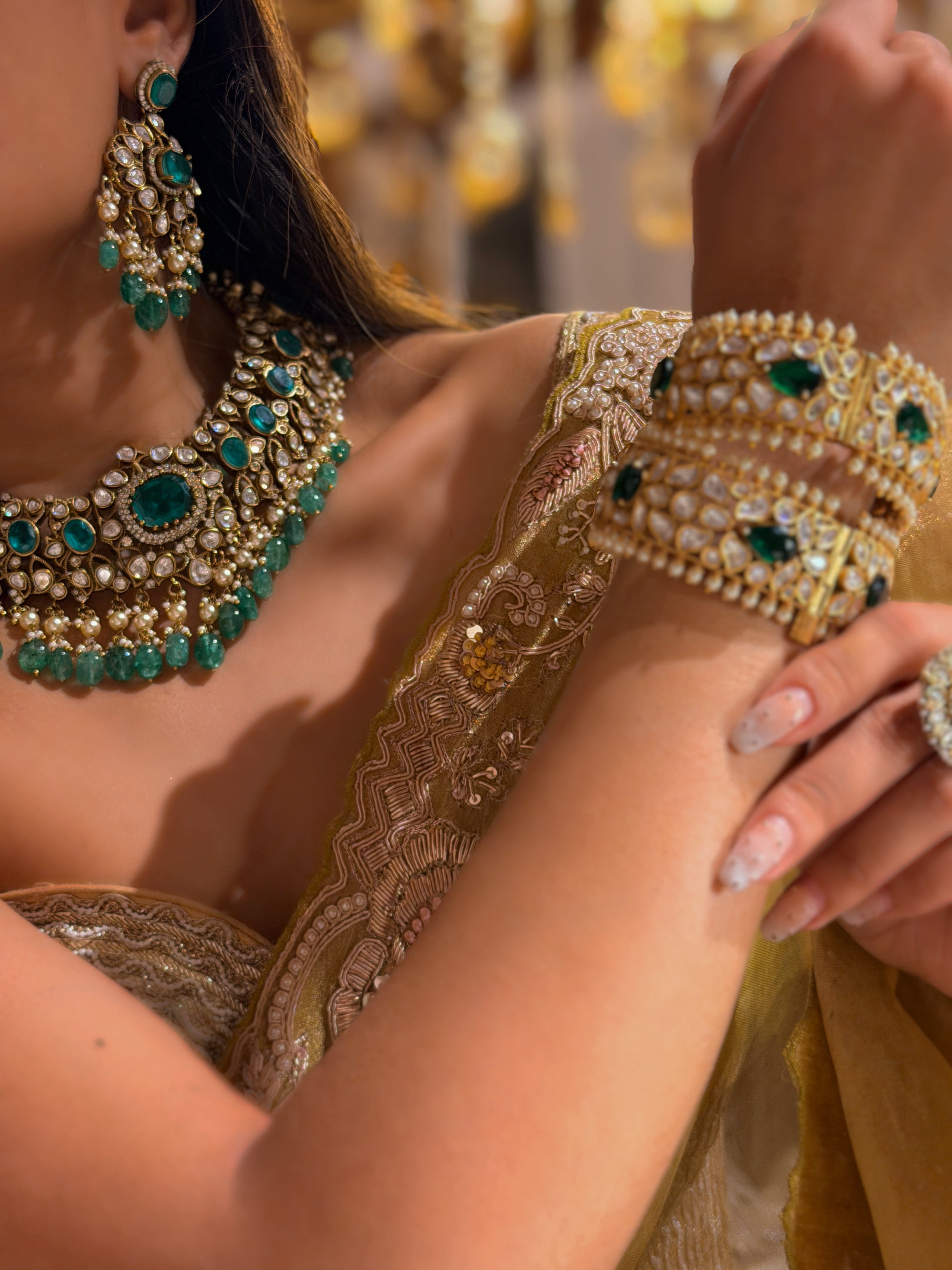 Elara Emerald Regalia Necklace