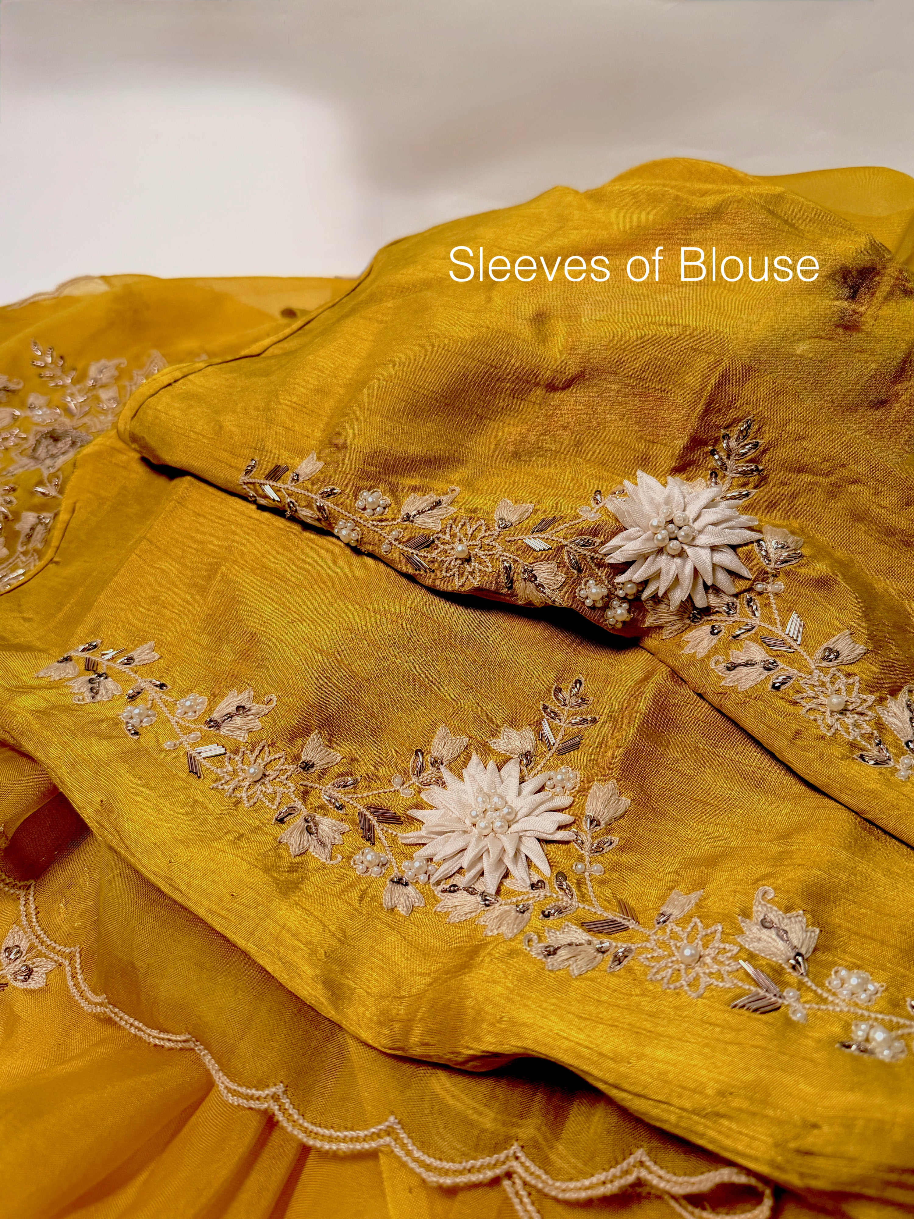 Sunshine Mukaish pure organza