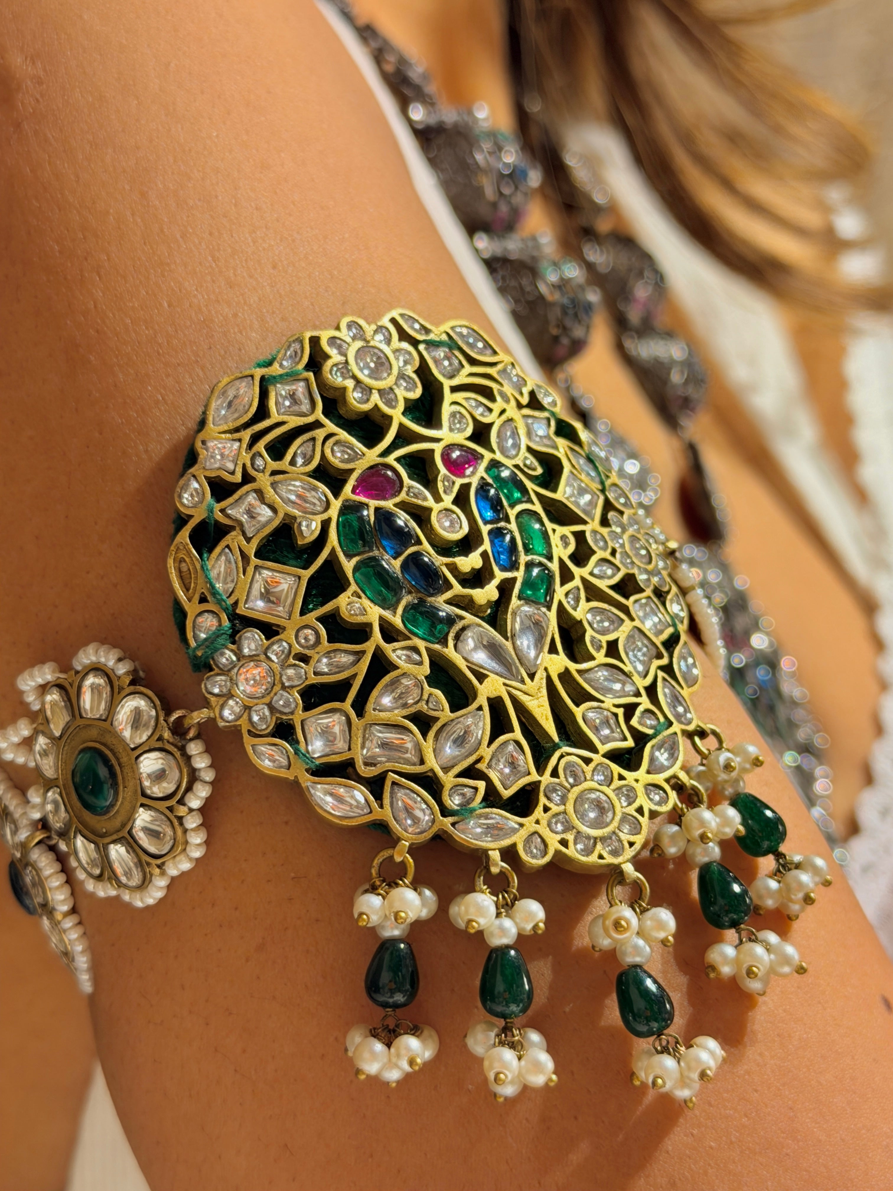 Mughal Flora Armlet- MAHIRA