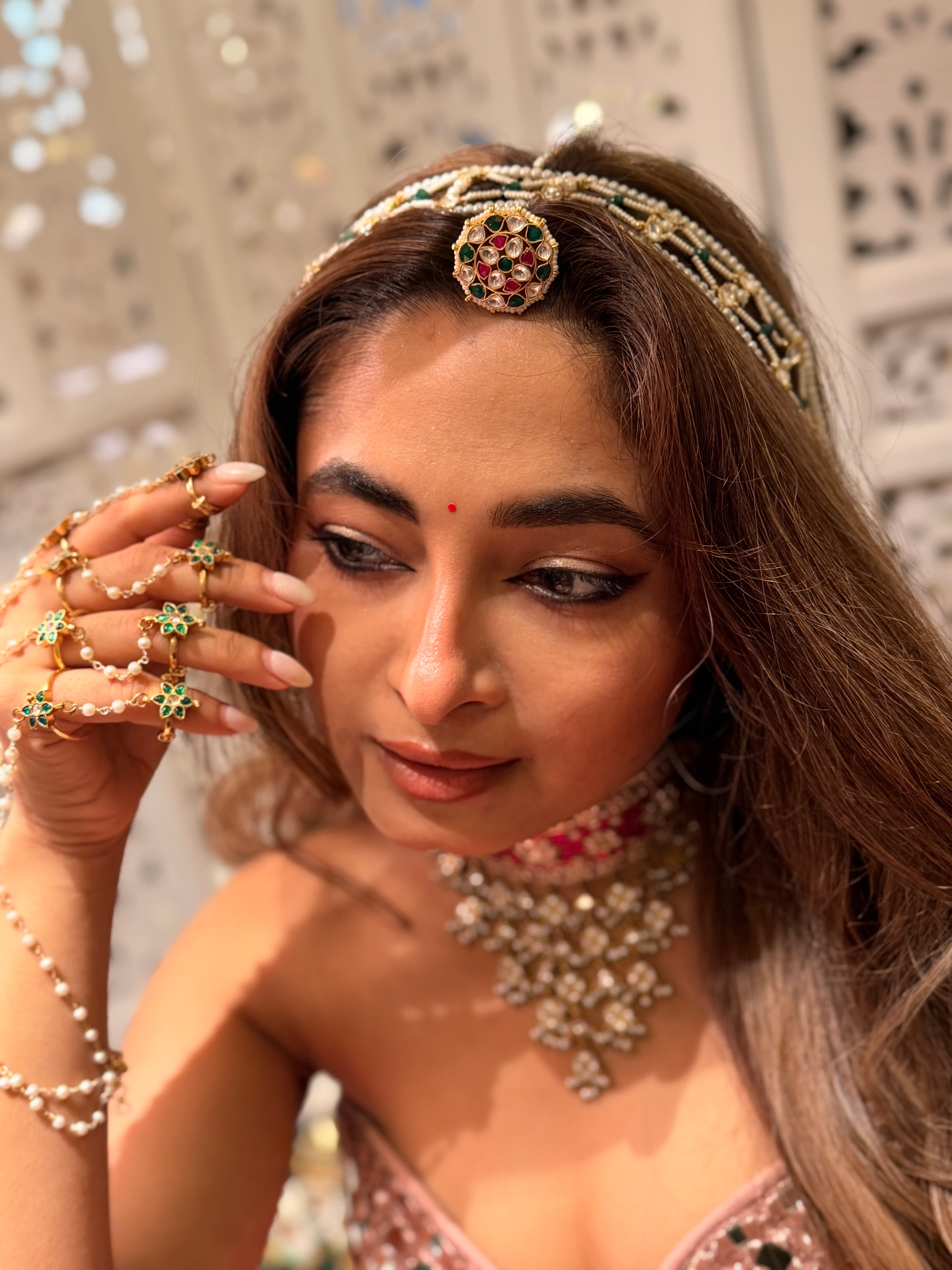 Chhalla matha patti & Borla set