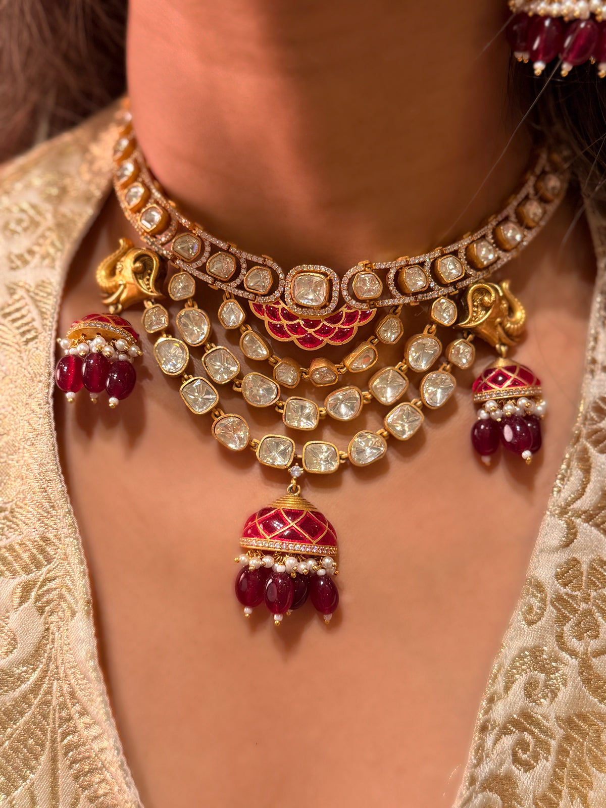 Rambhya polki Gold Necklace-