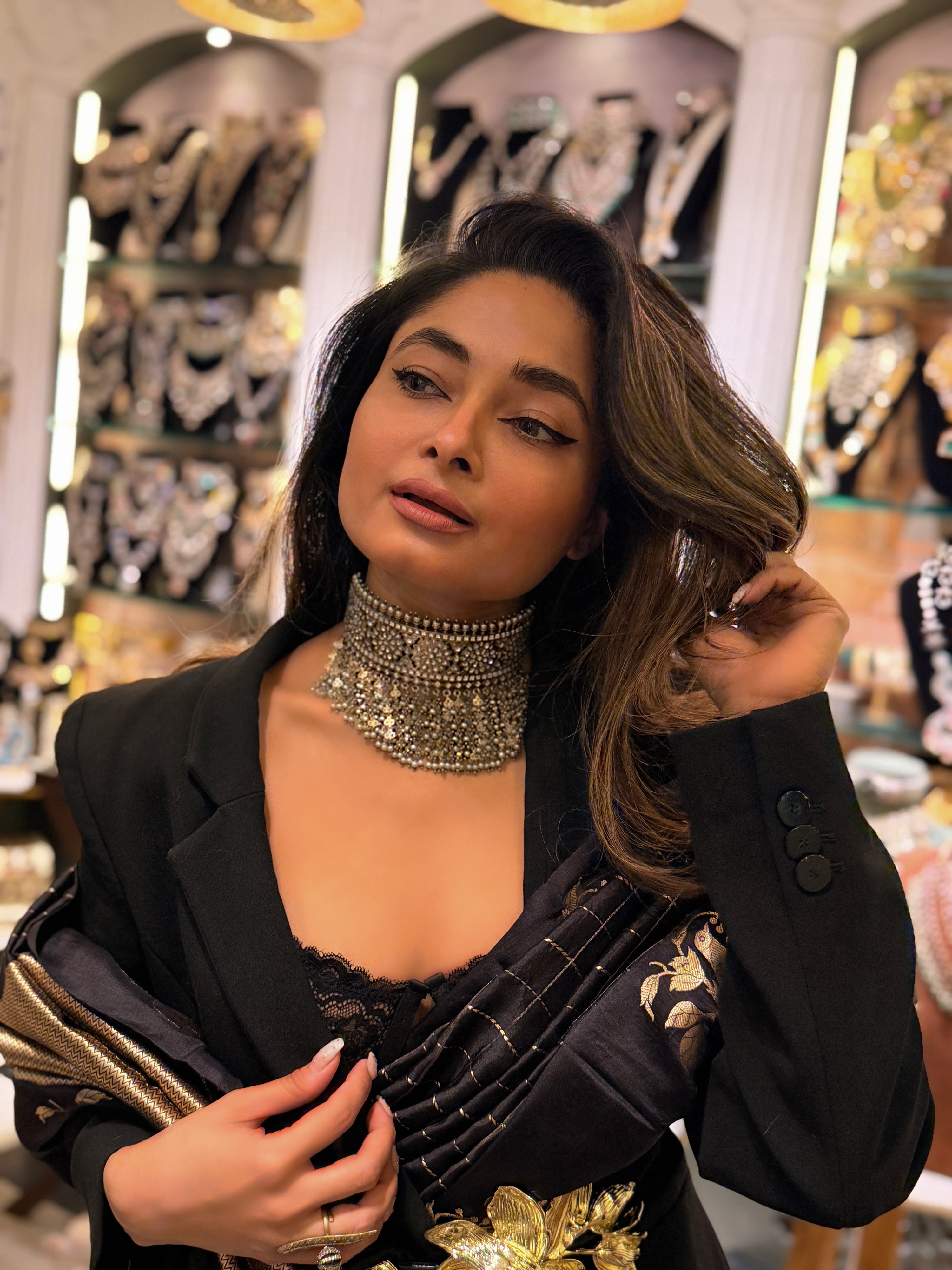 Nargis polki Choker - Mahira